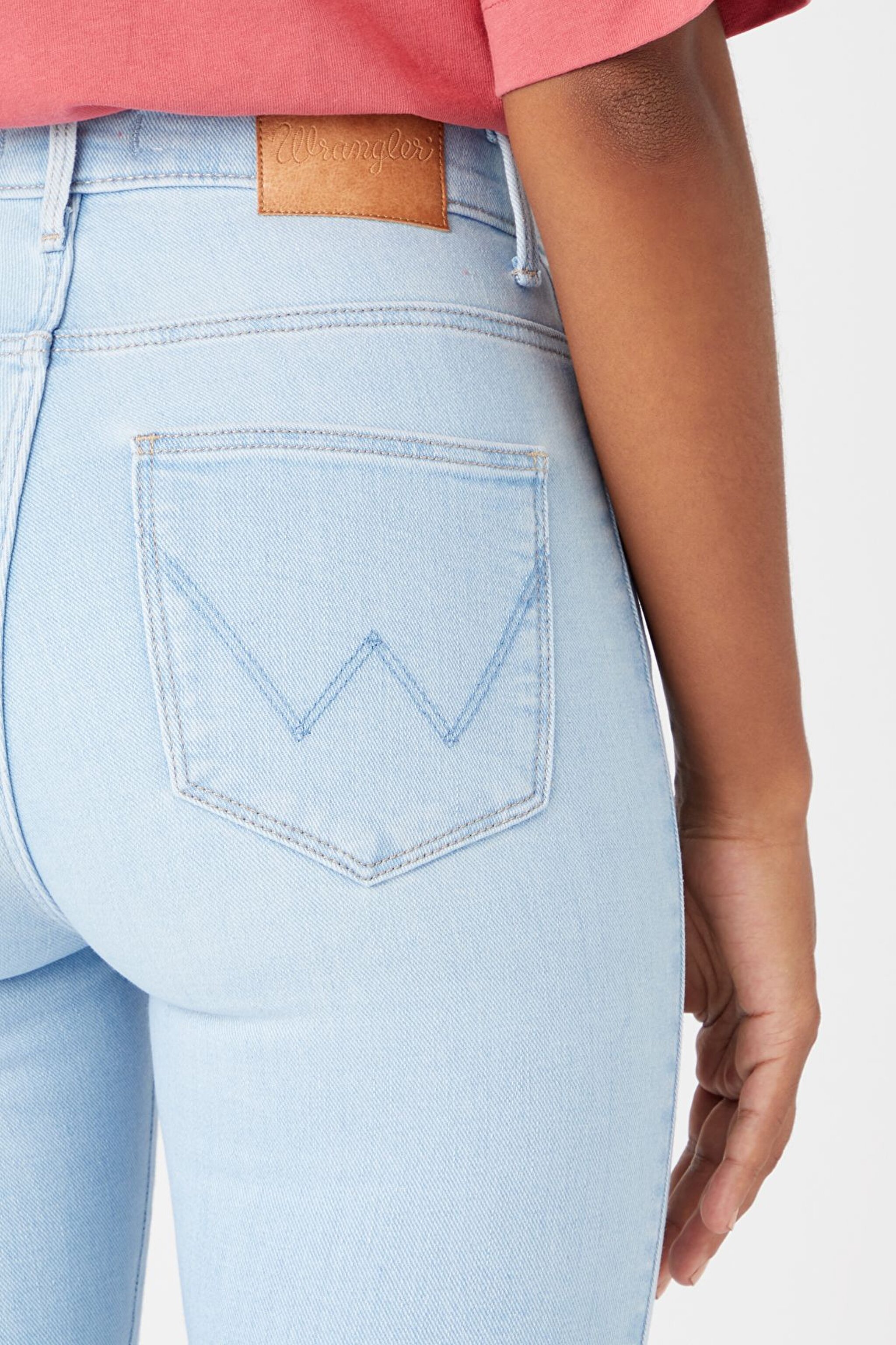 High Rise Skinny Fit Denim Esnek Yüksek Bel Jean Kot Pantolon - Soft Blue-W27HZI44B (görsel 5)