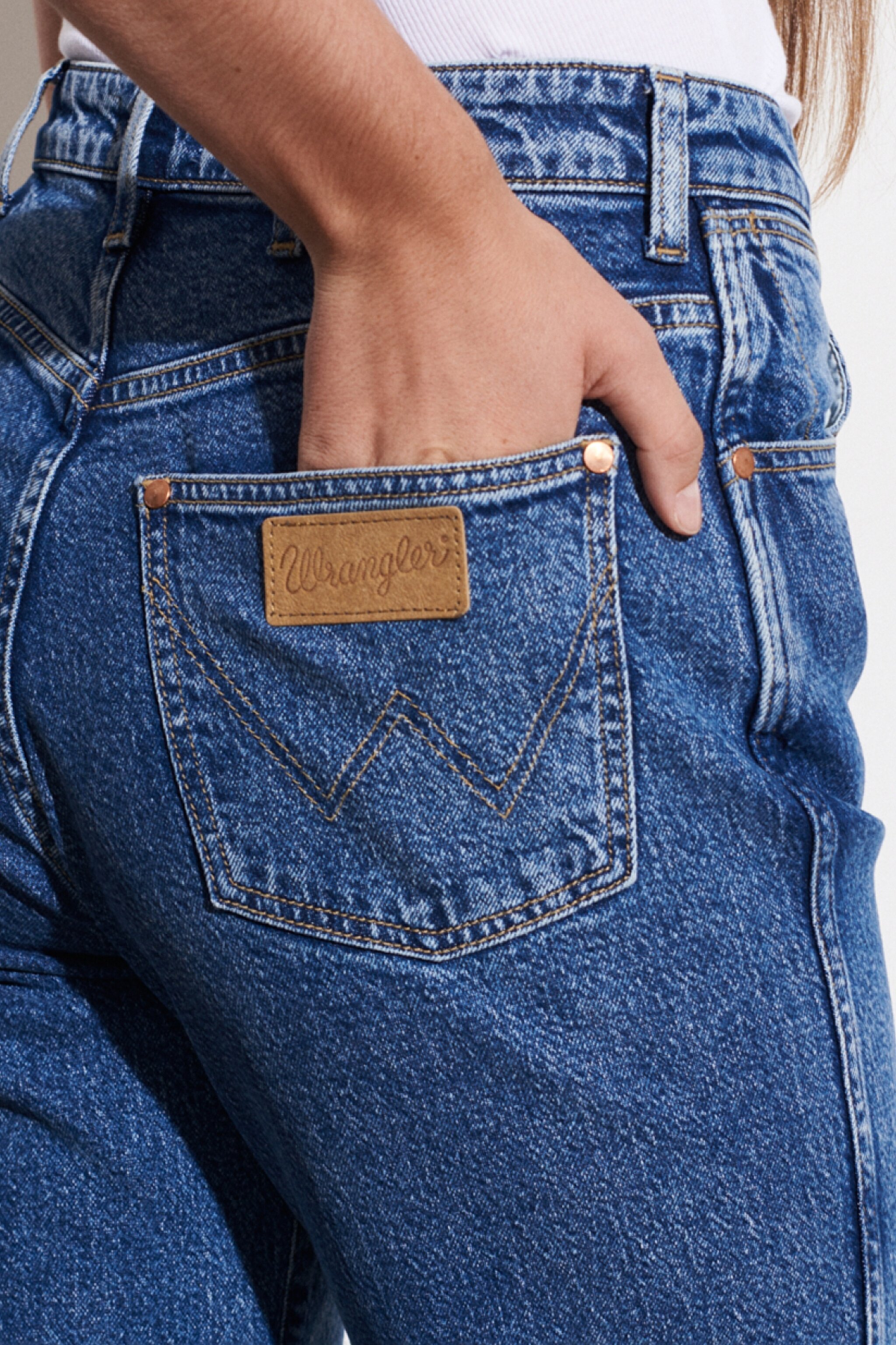 Mom Straight Fit Yüksek Bel Esnek Jean Kot Pantolon - Winter Hue-W27M16Z18 (görsel 4)