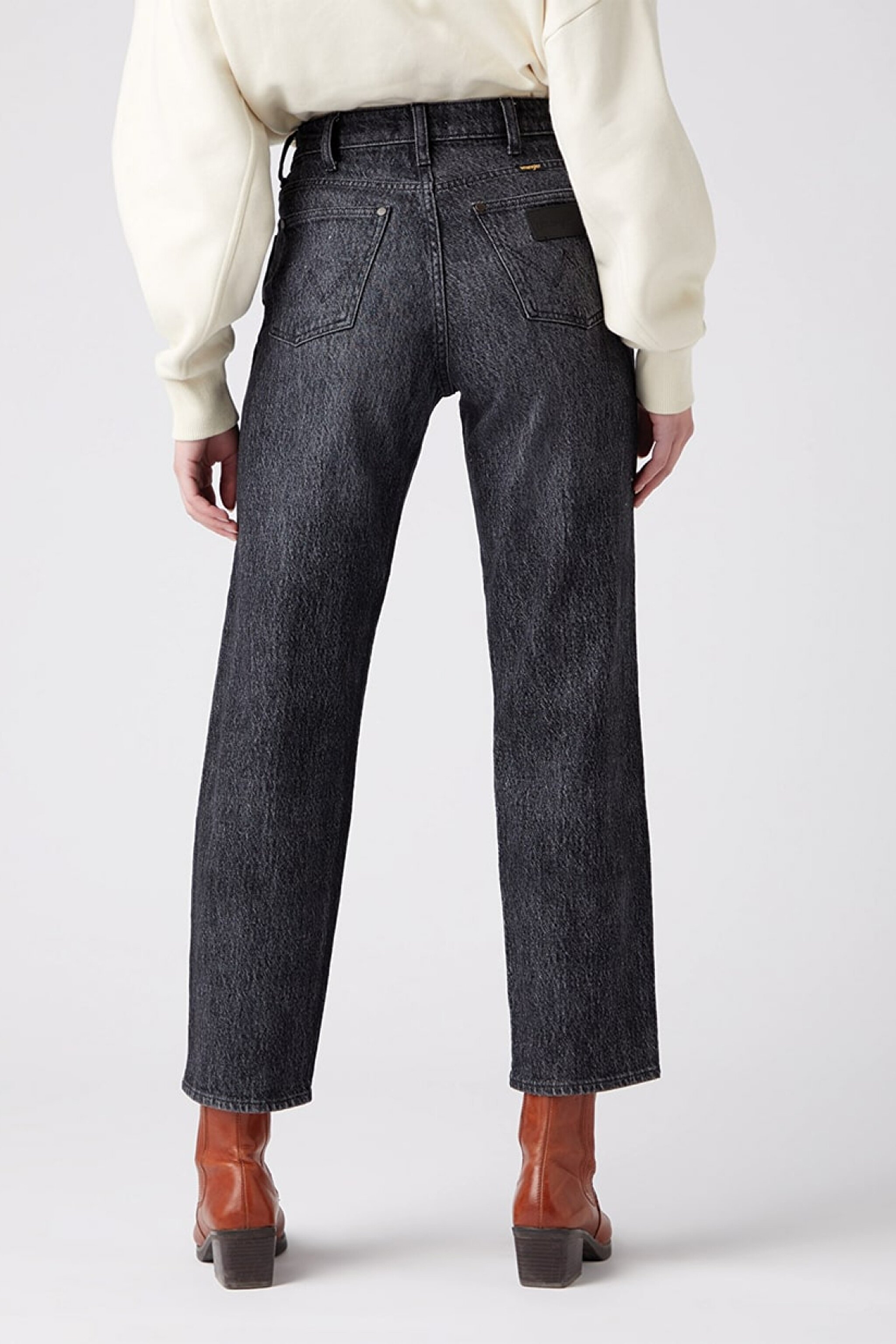 Mom Fit Denim Yüksek Bel Jean Kot Pantolon - Granite-W27M41341 (görsel 2)