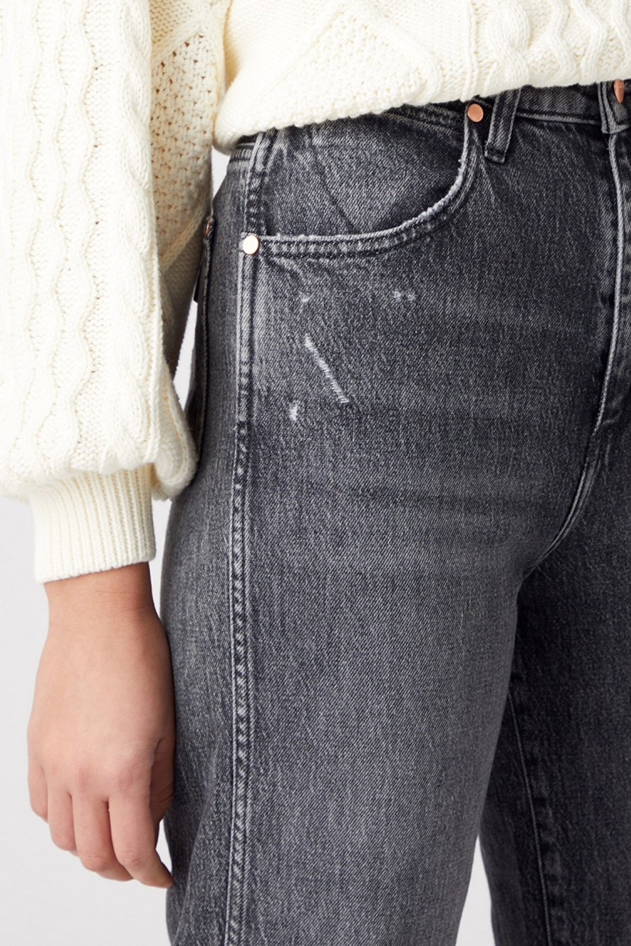 Mom Denim Fit Yüksek Bel Dar Paça Jean Kot Pantolon - Stargazer-W27M41Z16 (görsel 3)