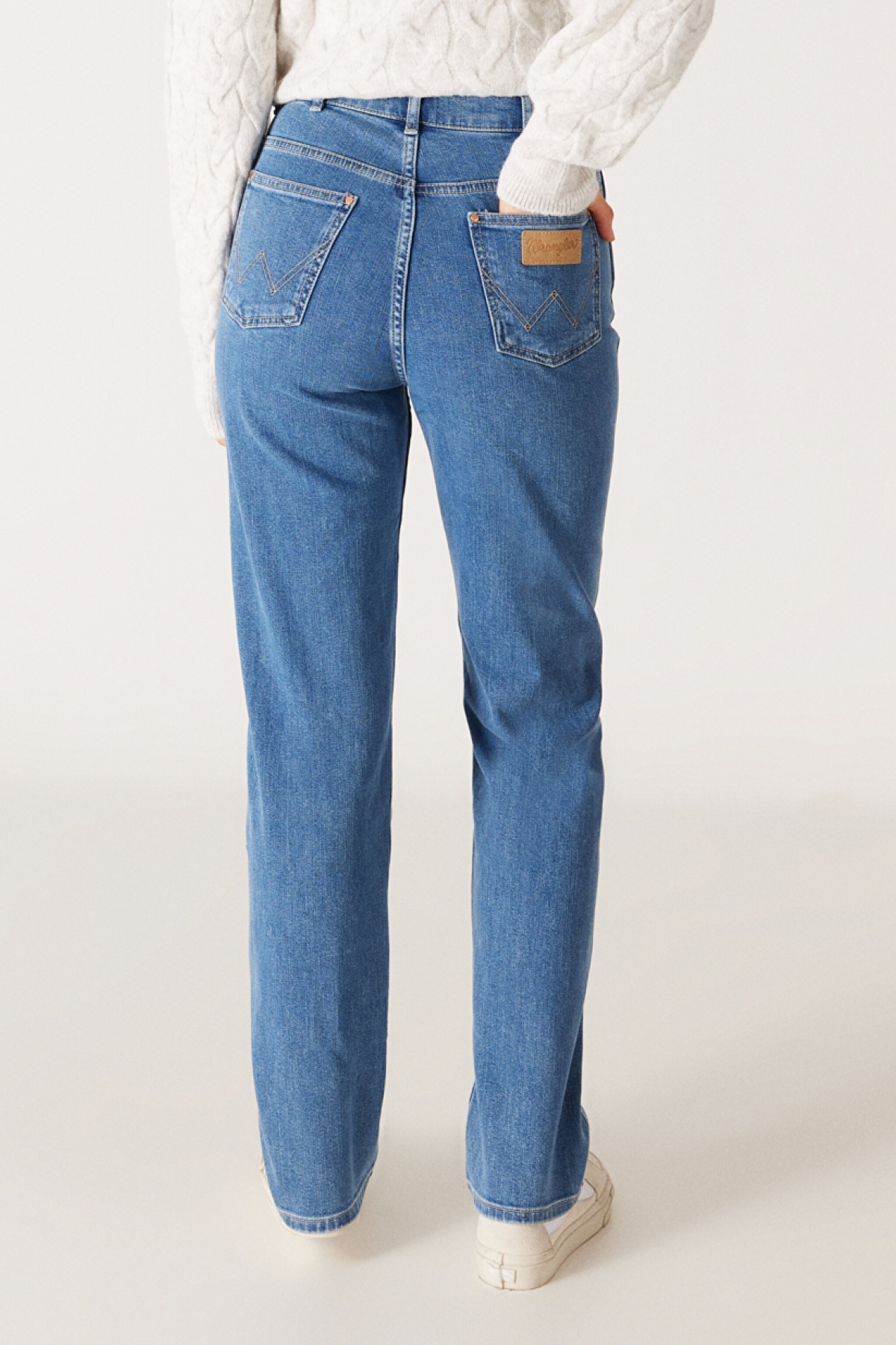 Mom Regular Fit Normal Kesim Yüksek Bel Açık Mavi Esnek Jean Kot Pantolon - Wanda-W27M68231 (görsel 8)