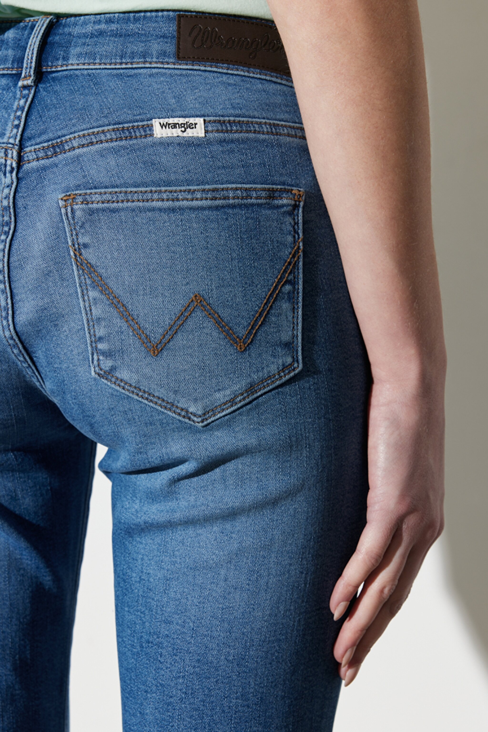 Bootcut Fit Normal Bel Bol Paça Esnek Jean Kot Pantolon - Raven-W28B4736Y (görsel 7)