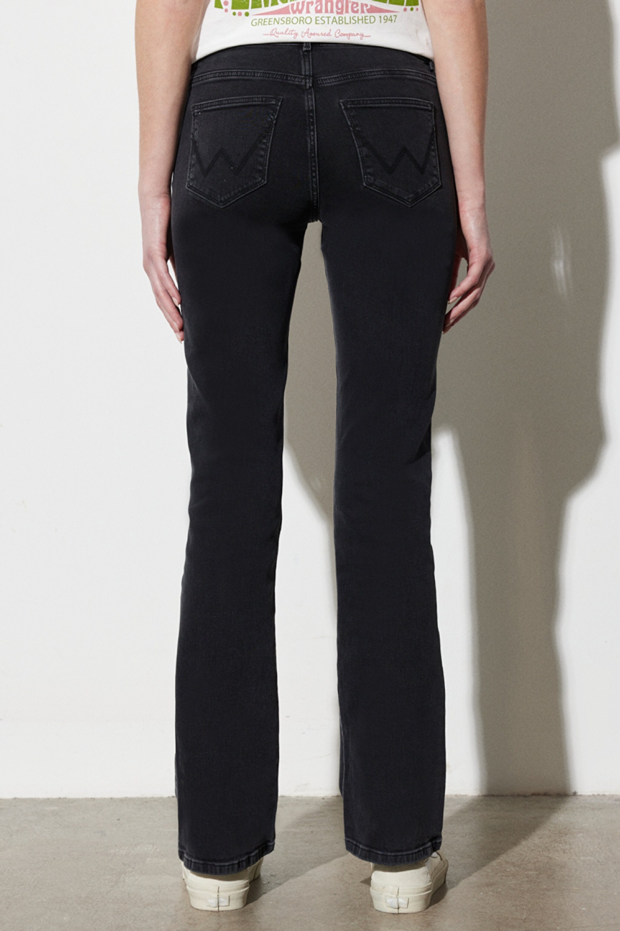 Bootcut Fit Normal Bel Bol Paça Esnek Jean Kot Pantolon - Griffin-W28BCZ36C (görsel 8)