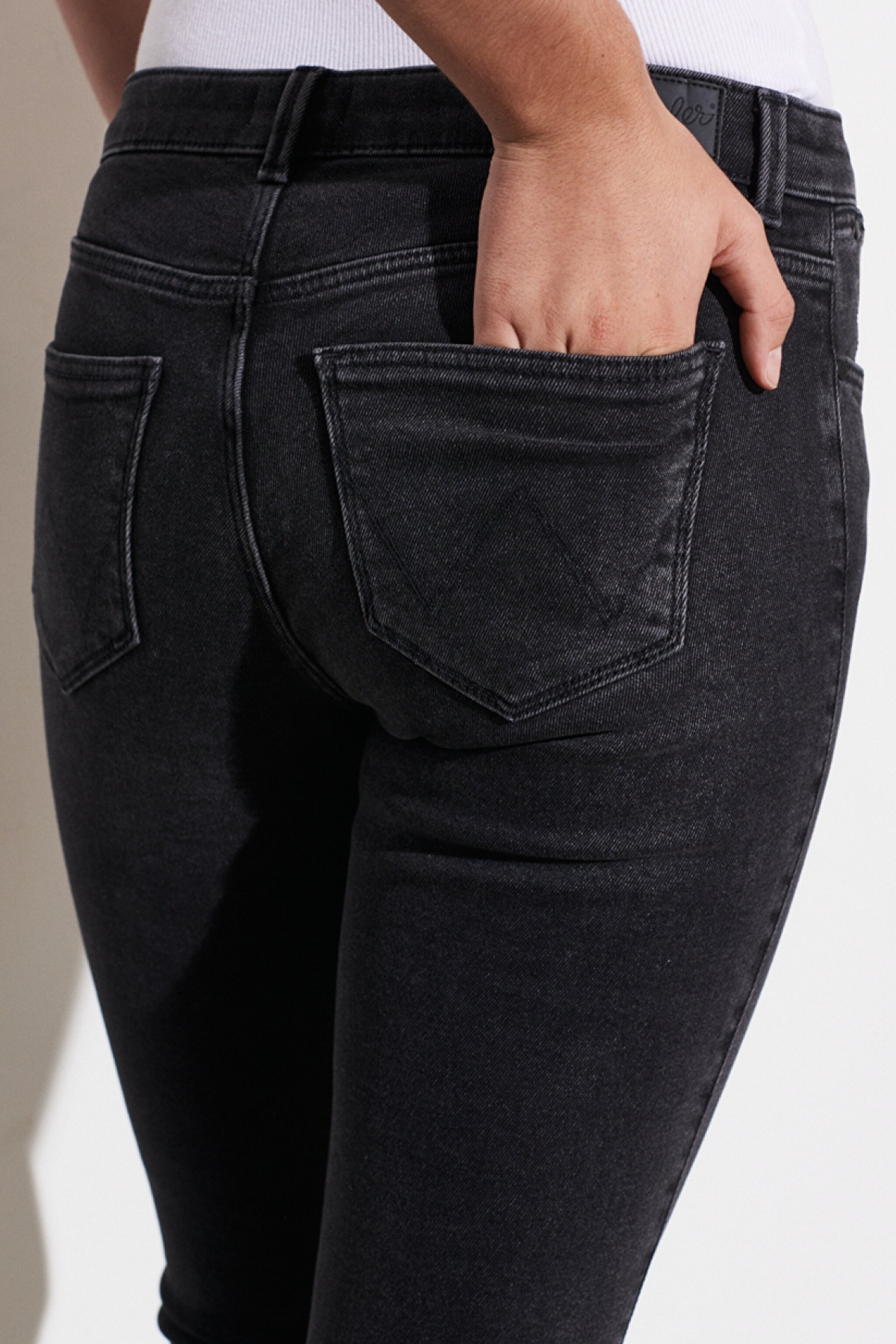 Skinny Fit Denim Esnek Jean Kot Pantolon - Anthracite-W28KZJ30B (görsel 5)