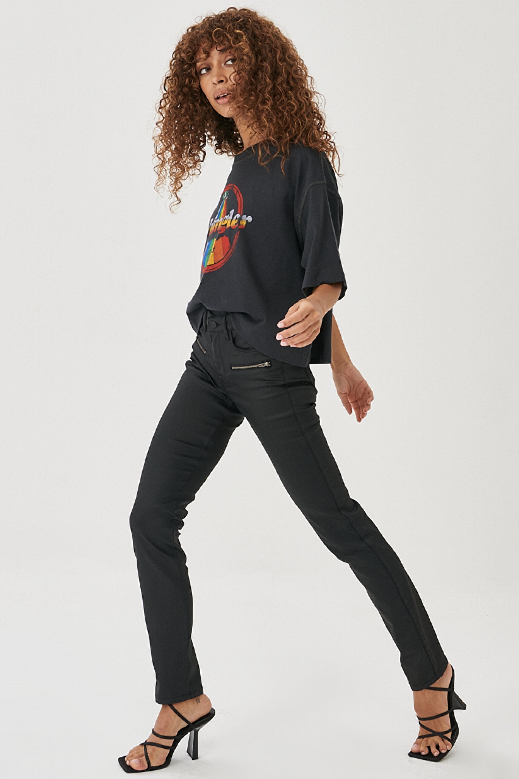Slim Fit Dar Kesim Denim Esnek Jean Kot Pantolon - Black-W28L002001 (görsel 4)