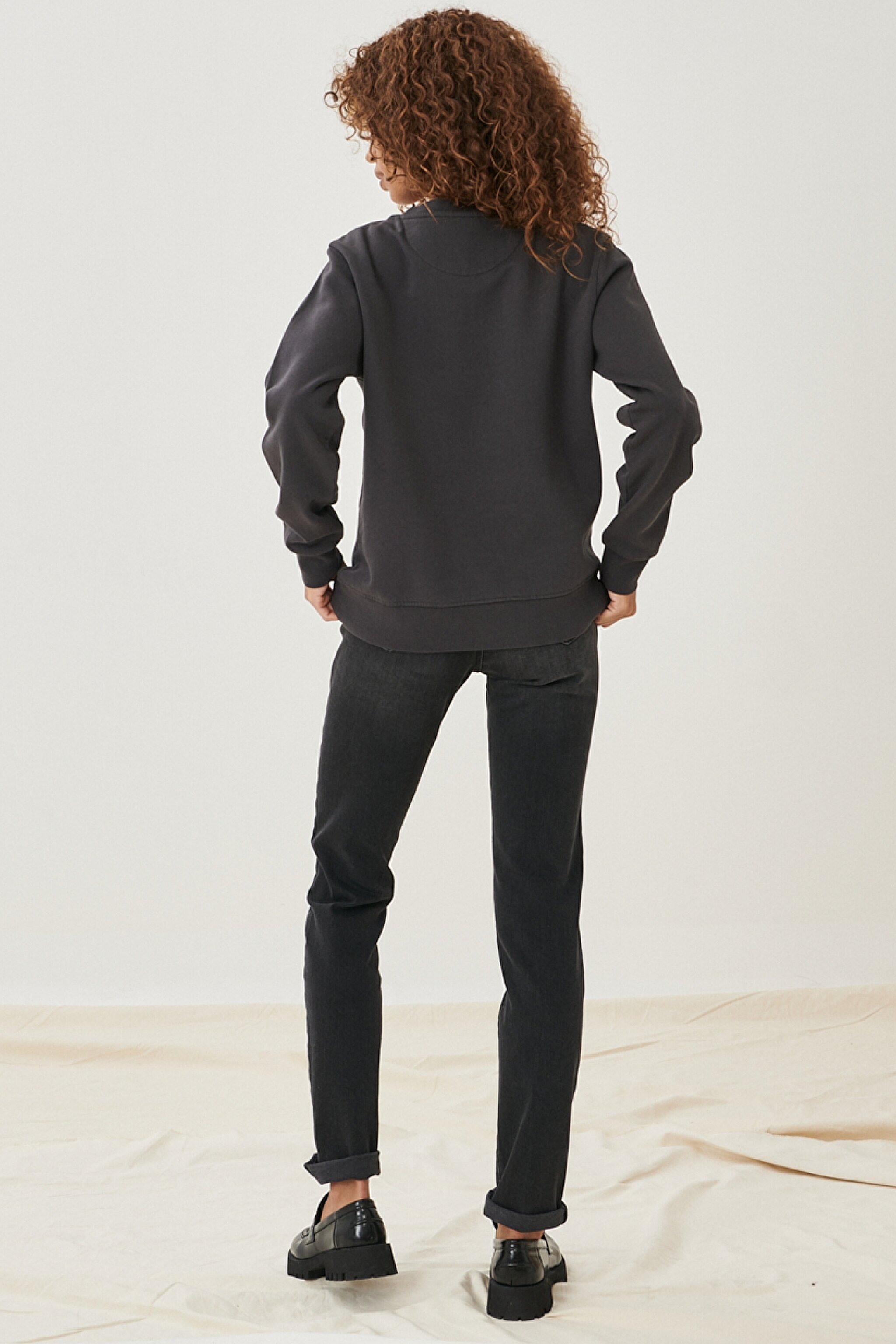 Slim Fit Dar Kesim Denim Esnek Jean Kot Pantolon - Black-W28LLBXTX (görsel 5)
