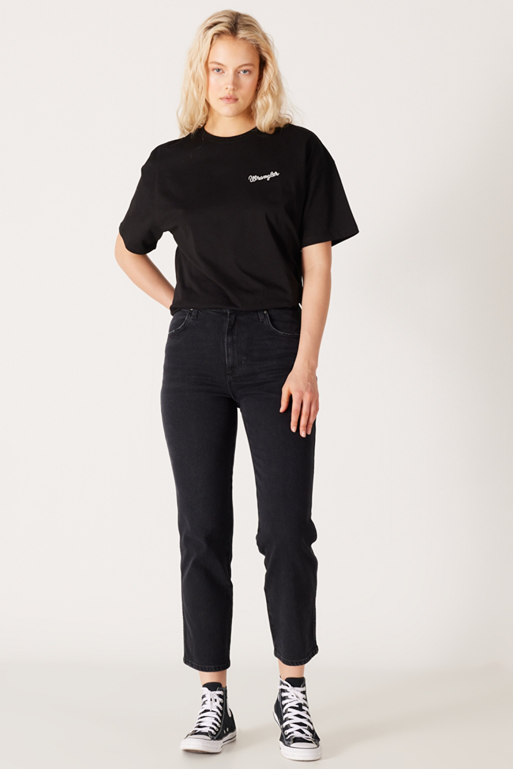 Wild West Regular Fit Yüksek Bel Düz Paça Esnek Jean Kot Pantolon - Stone-W2H200658 (görsel 2)