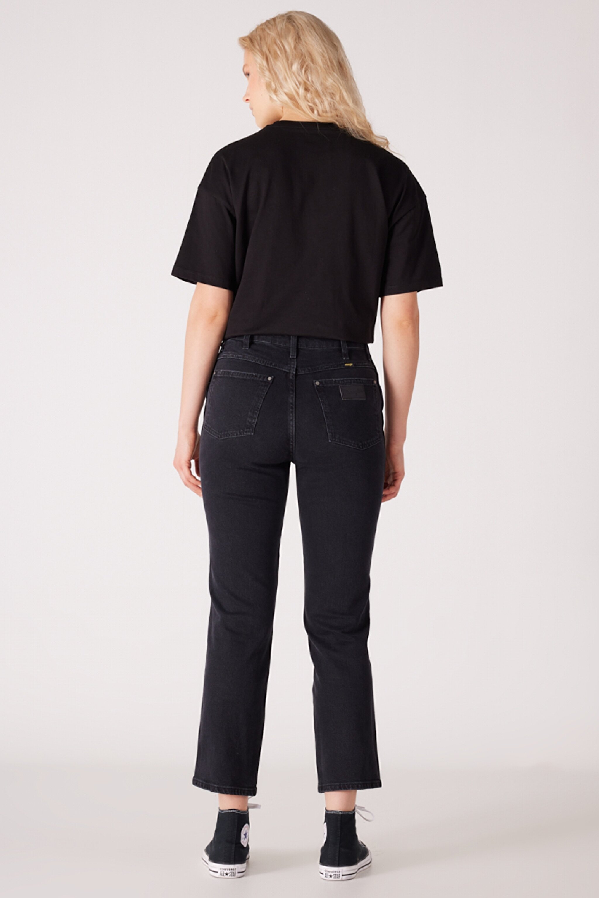 Wild West Regular Fit Yüksek Bel Düz Paça Esnek Jean Kot Pantolon - Stone-W2H200658 (görsel 6)