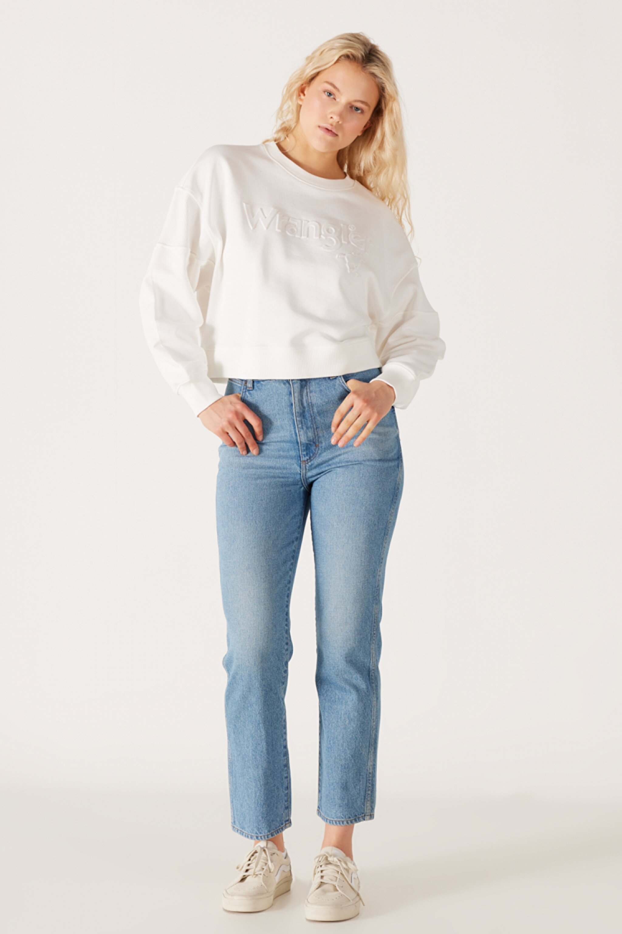 Regular Fit Normal Kesim Yüksek Bel Açık Mavi Esnek Wild West Jean Kot Pantolon - Light Blue-W2H2007404 (görsel 2)