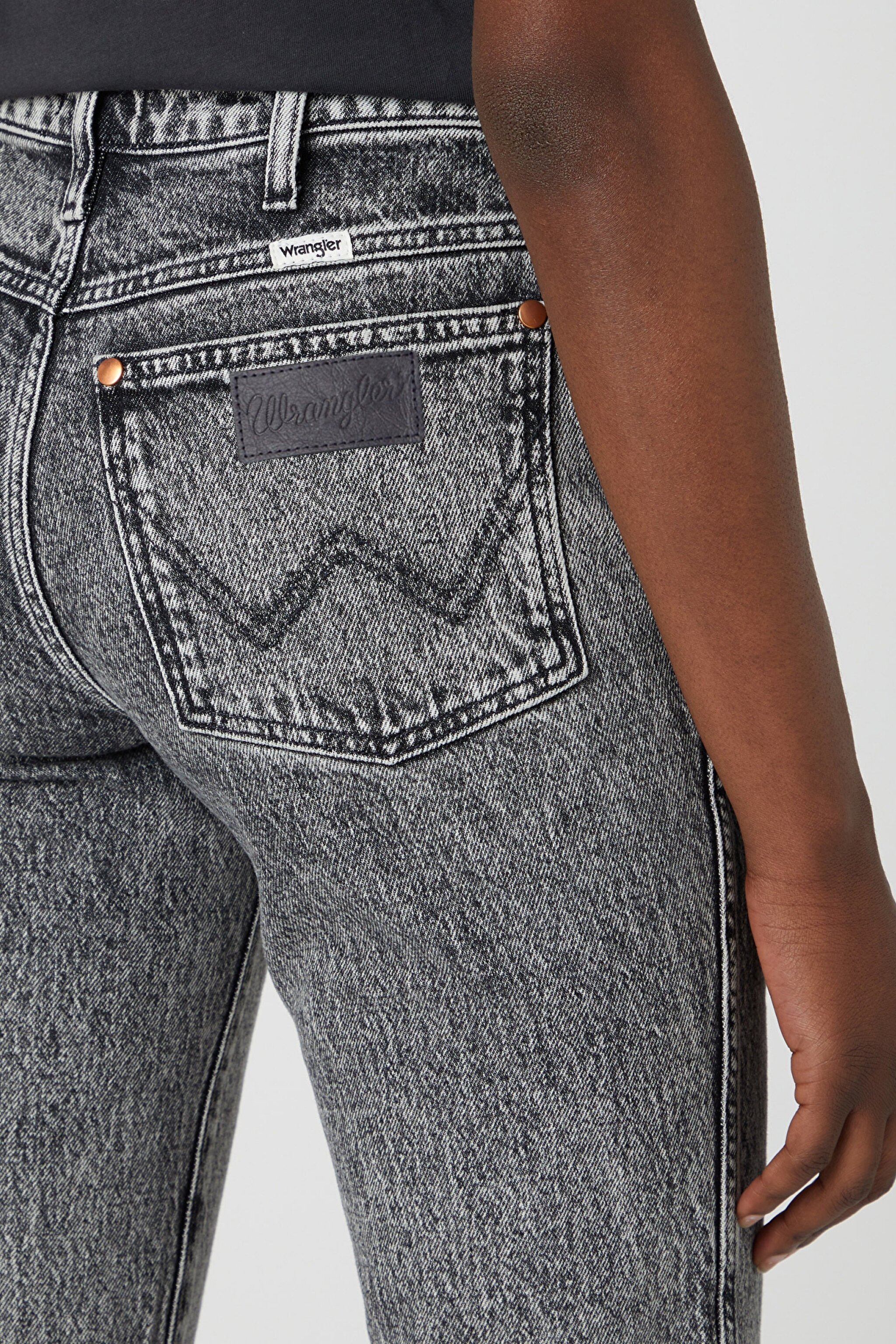 Wild West Fit Yüksek Bel Düz Paça Esnek Jean Kot Pantolon - Tornado-W2H24132N (görsel 4)