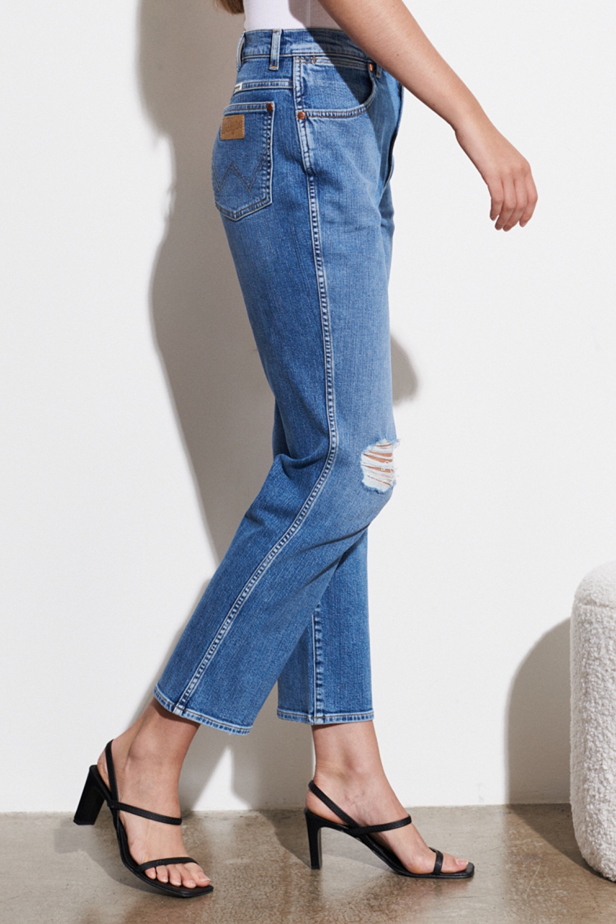 Wild West Fit Yüksek Bel Düz Paça Esnek Jean Kot Pantolon - Patty-W2H273Y27 (görsel 4)