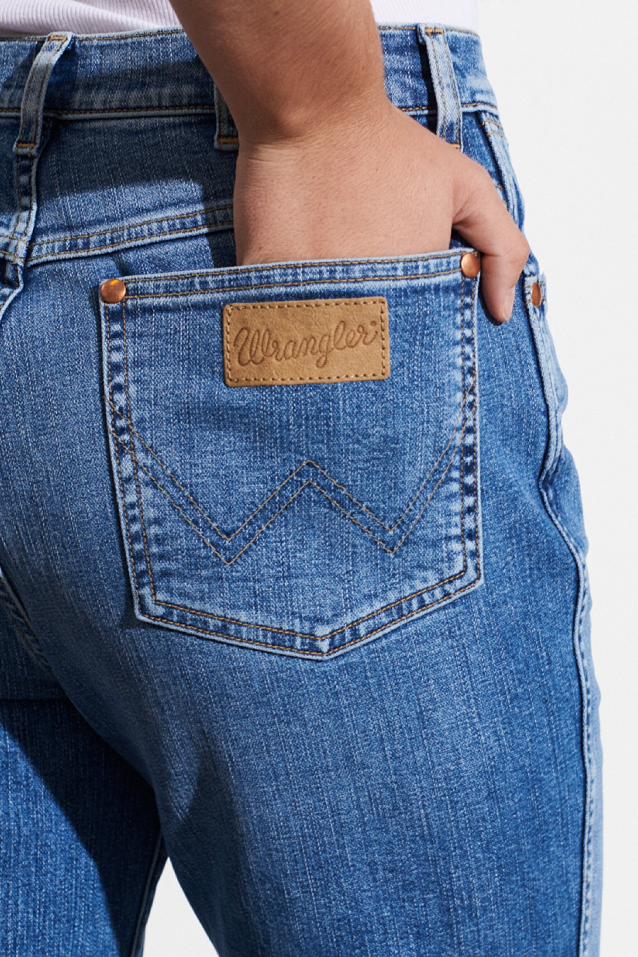 Wild West Fit Yüksek Bel Düz Paça Esnek Jean Kot Pantolon - Patty-W2H273Y27 (görsel 6)