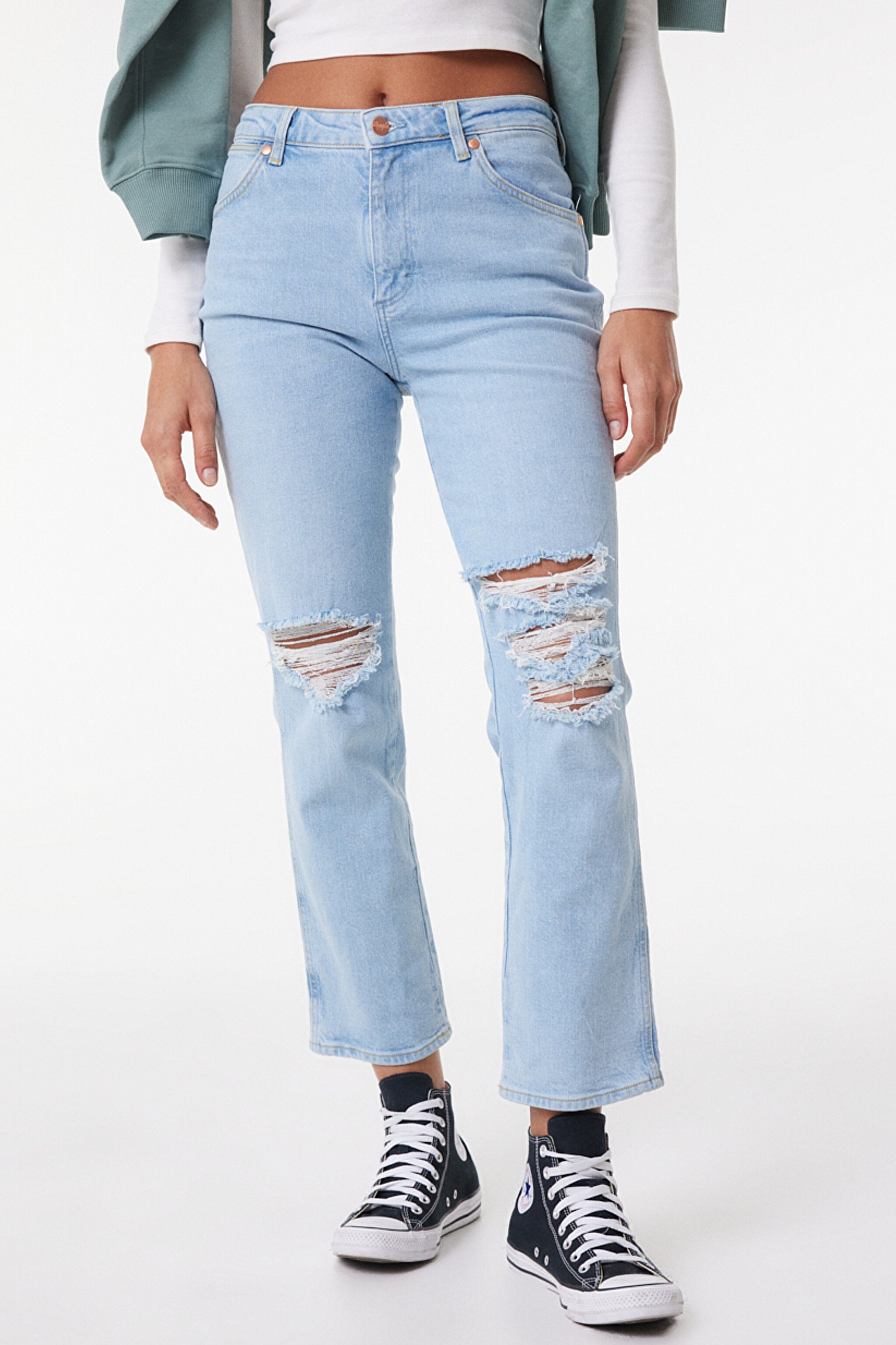 Wild West Straight Fit Düz Kesim Yüksek Bel Esnek Jean Kot Pantolon - Bad Intentions-W2H2DE32Y