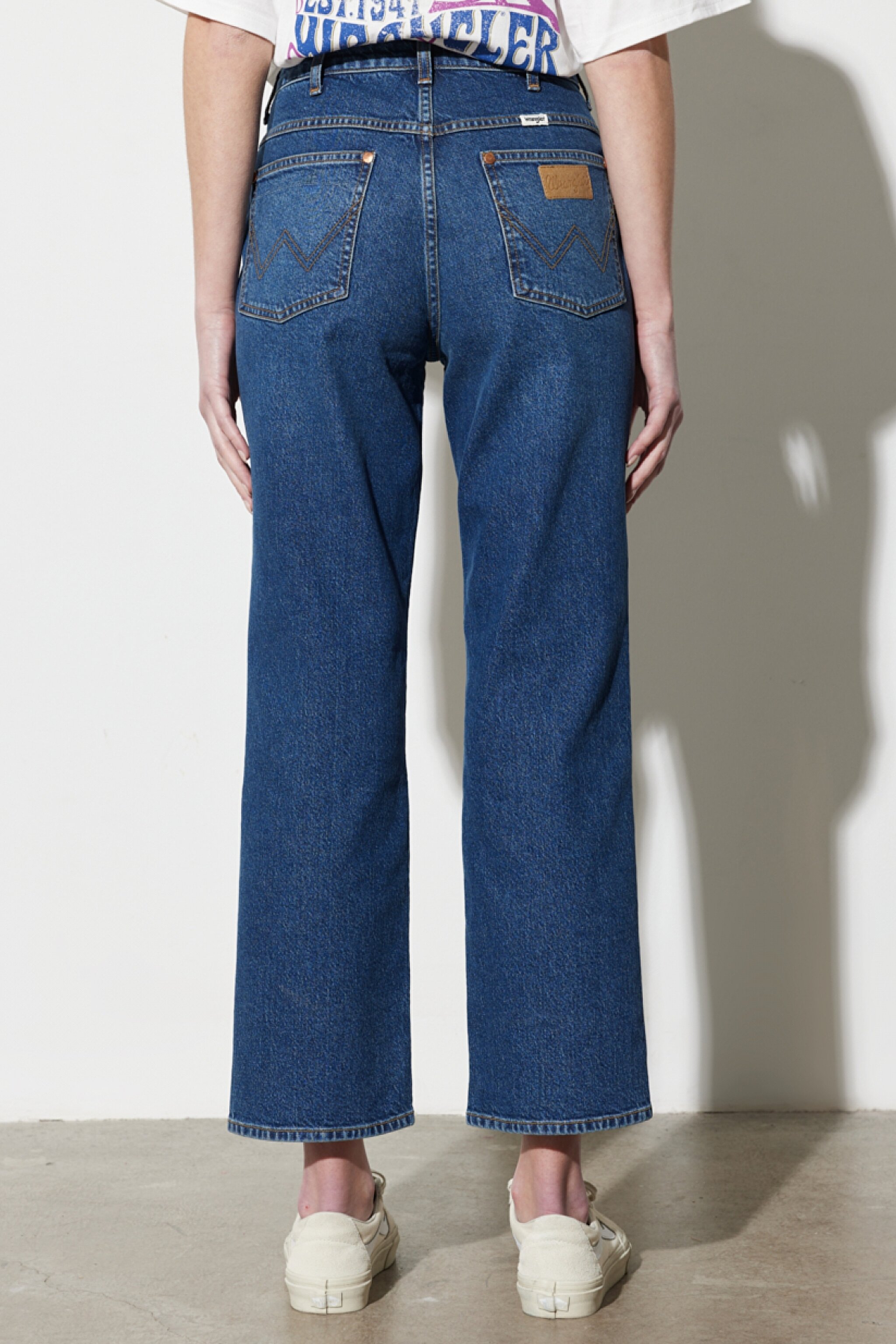 Wild West Straight Fit Düz Kesim %100 Pamuk Yüksek Bel Esnek Jean Kot Pantolon - Renegade-W2H2EL44I (görsel 7)