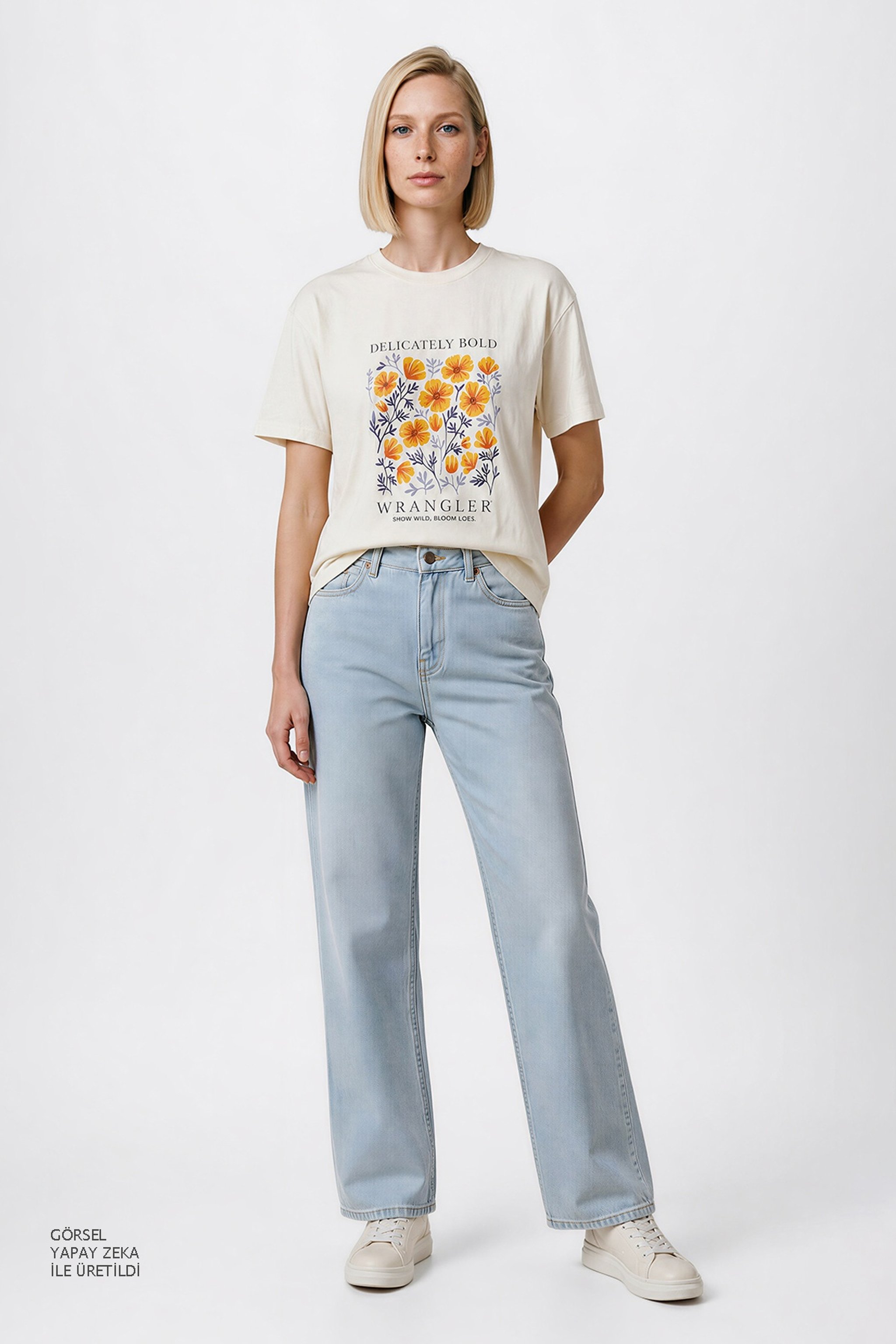 Wide Leg Yüksek Bel Geniş Paça Jean Denim Pantolon - Promises Kept-W2HD205280F09