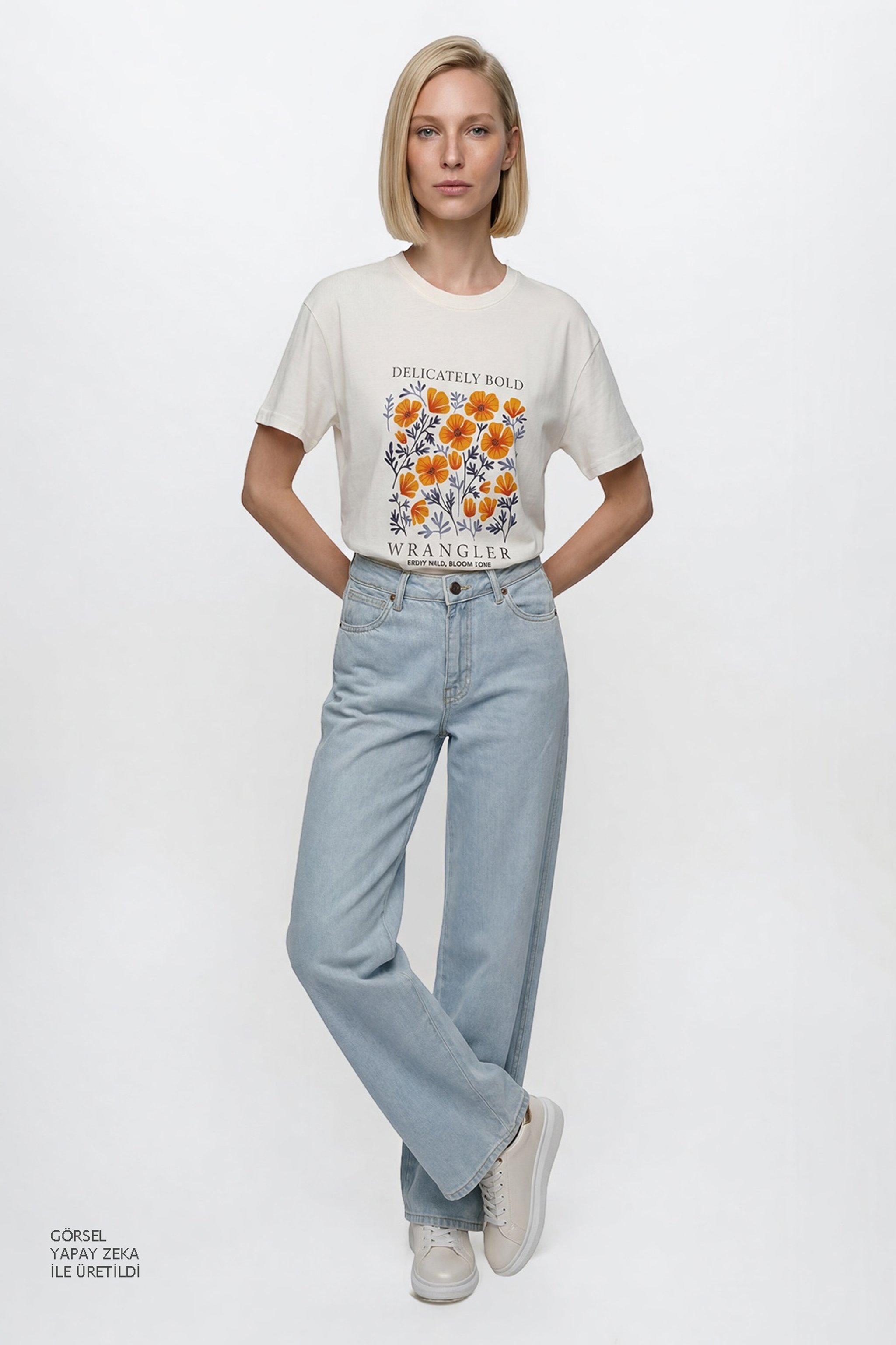 Wide Leg Yüksek Bel Geniş Paça Jean Denim Pantolon - Promises Kept-W2HD205280F09 (görsel 2)
