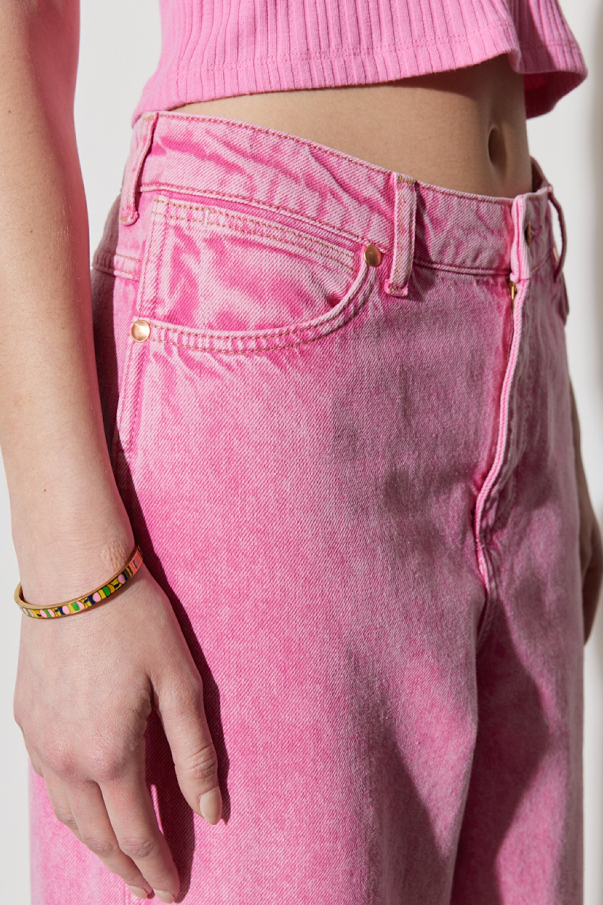 Barrel Loose Fit Rahat Kesim %100 Pamuk Normal Bel Pantolon - Icepop-W2H7XZ32O (görsel 6)