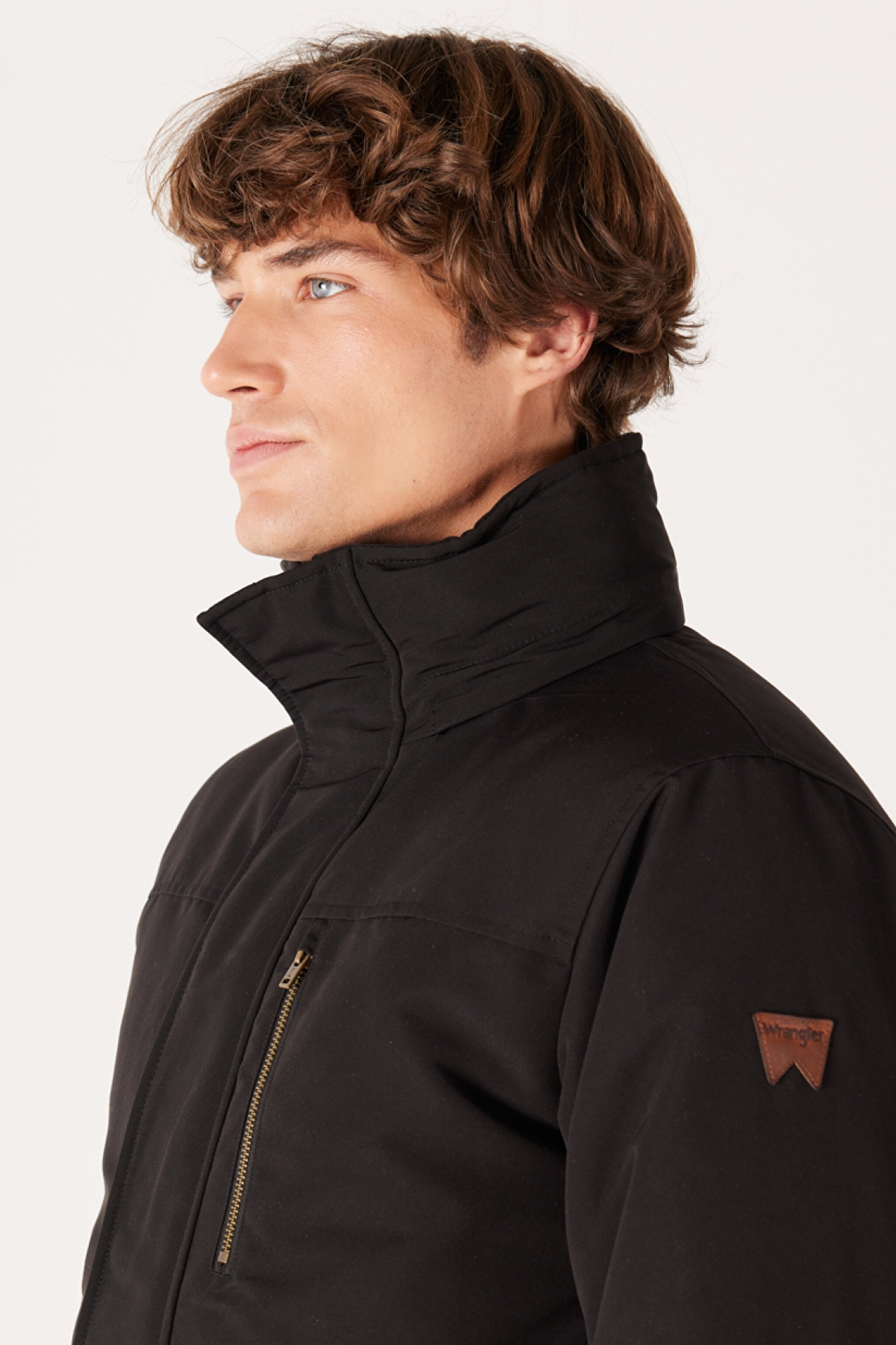 Regular Fit Normal Kesim Kapüşonlu Siyah Parka - Black-W40BWW100 (görsel 3)