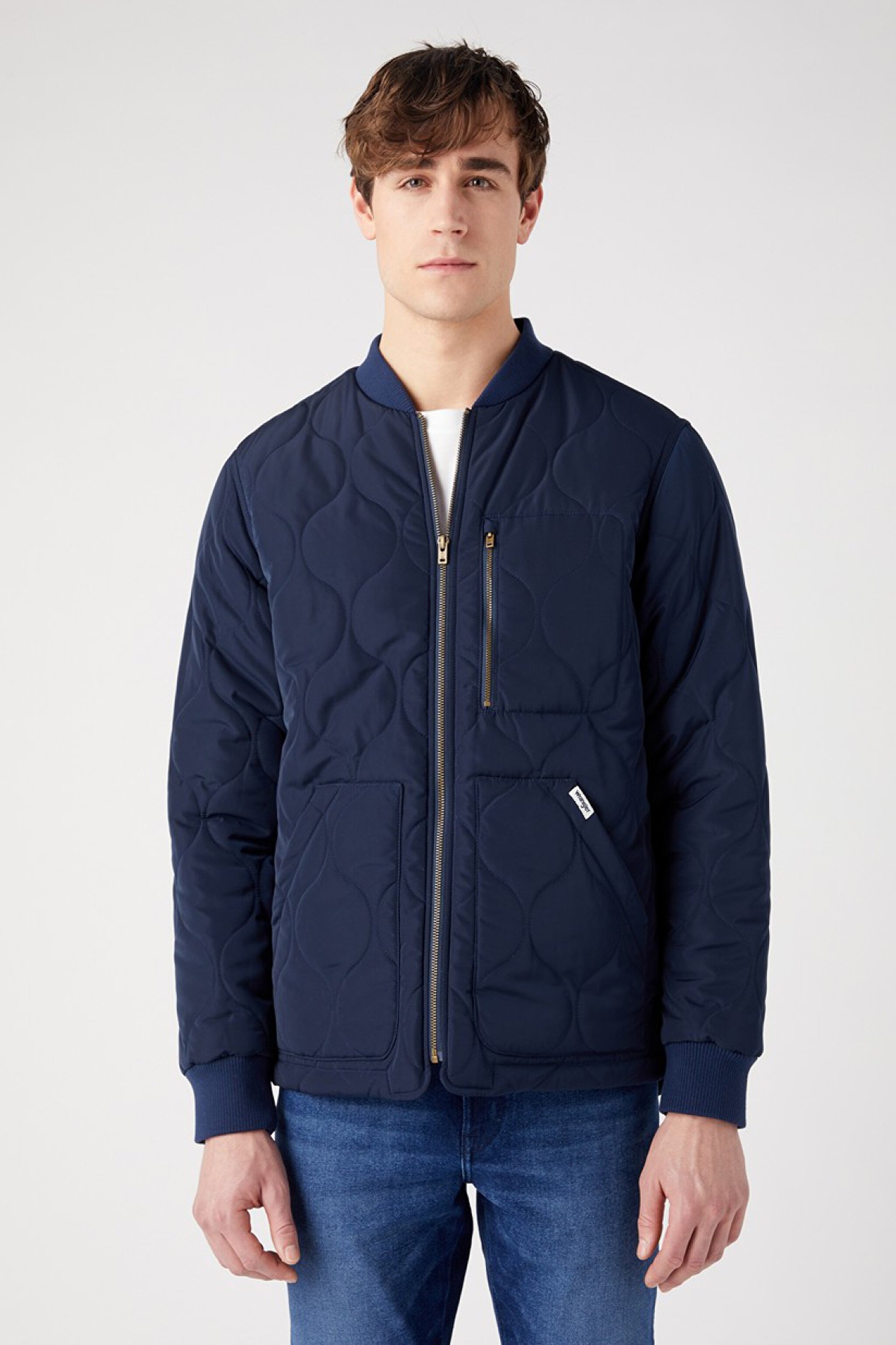 Regular Fit Normal Kesim Sherpa Yaka Kapitone Lacivert Mont