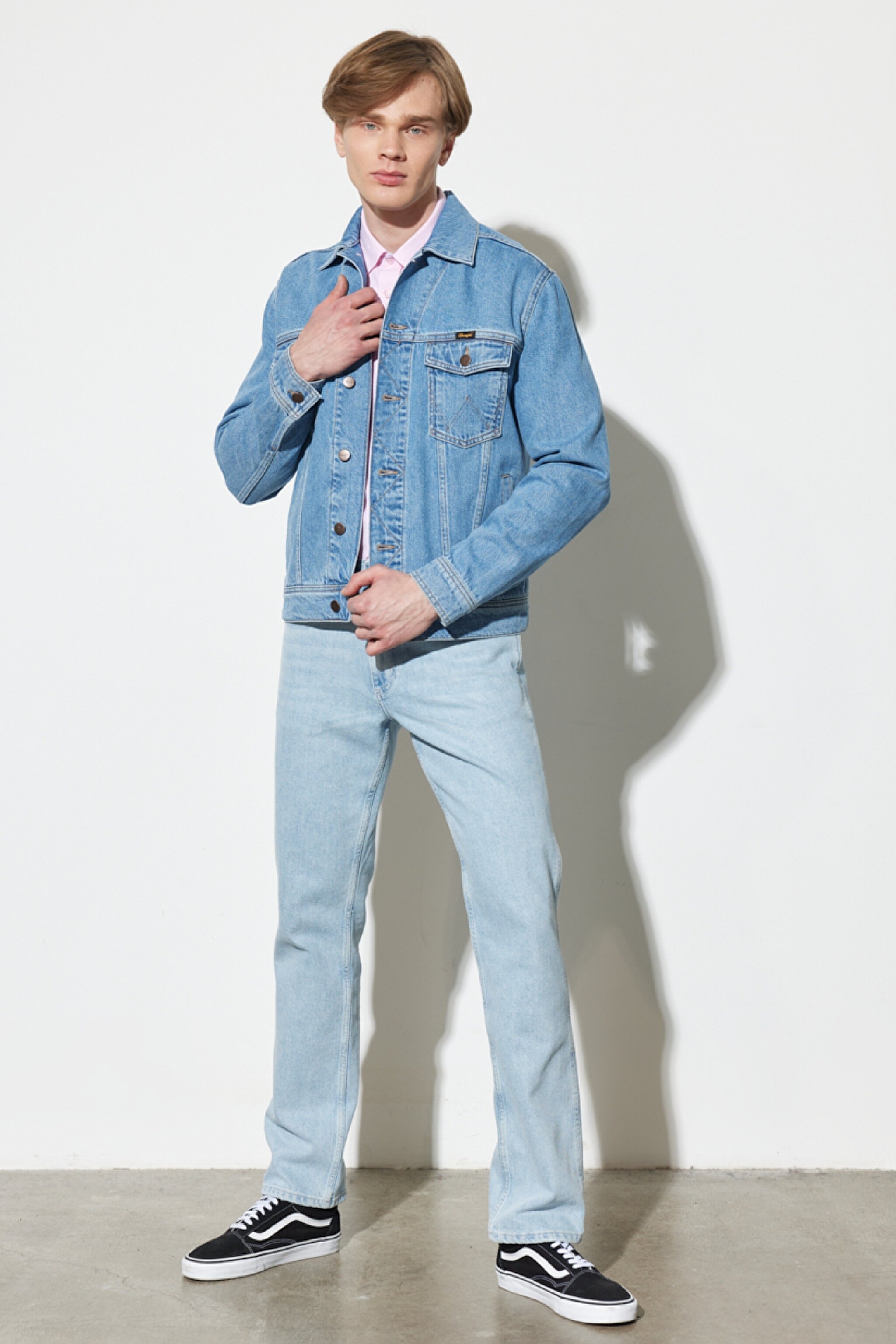 Trucker Regular Fit Normal Kesim %100 Pamuk Açık Mavi Jean Kot Ceket - Empire-W410EL44L (görsel 7)