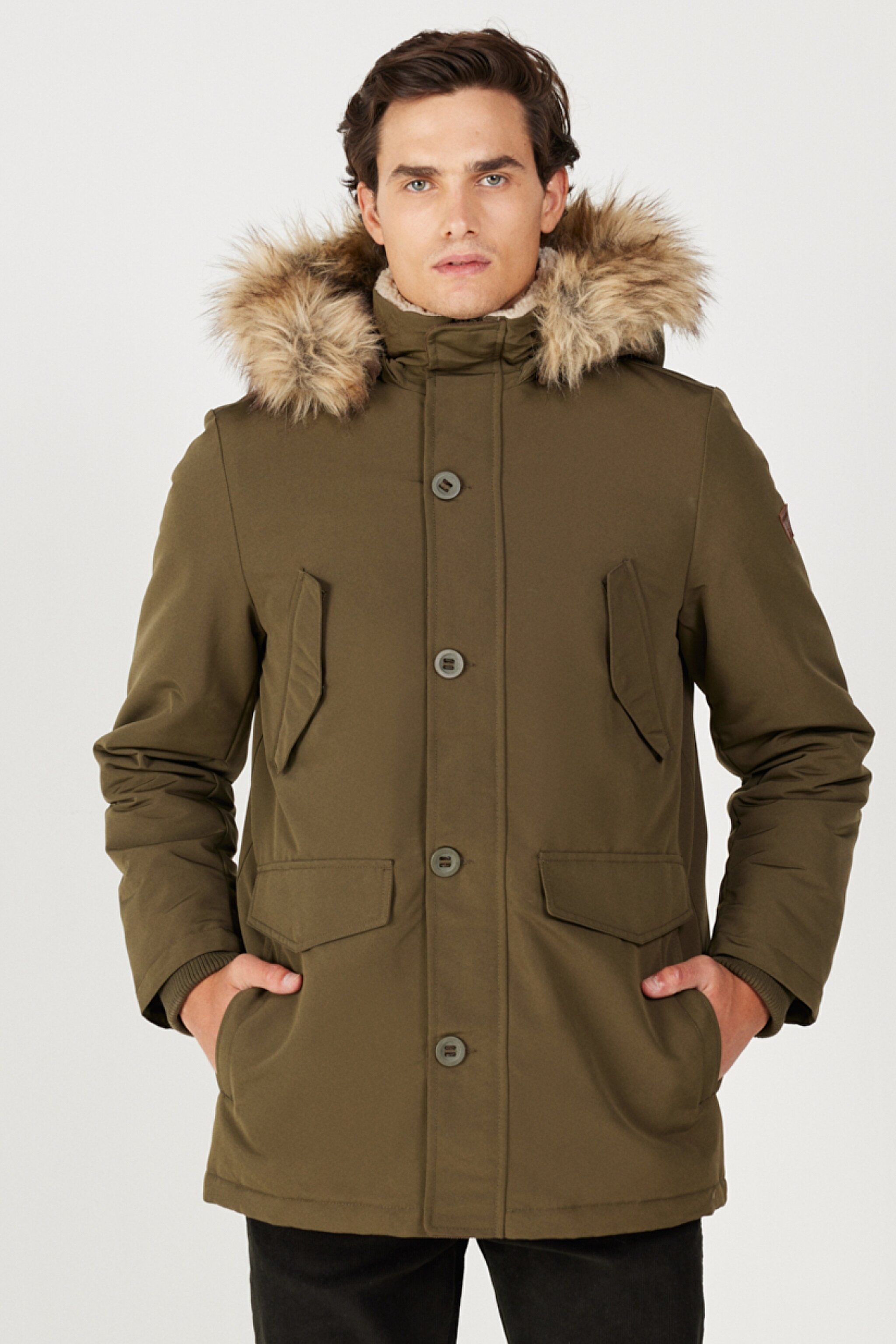 Regular Fit Normal Kesim Mont