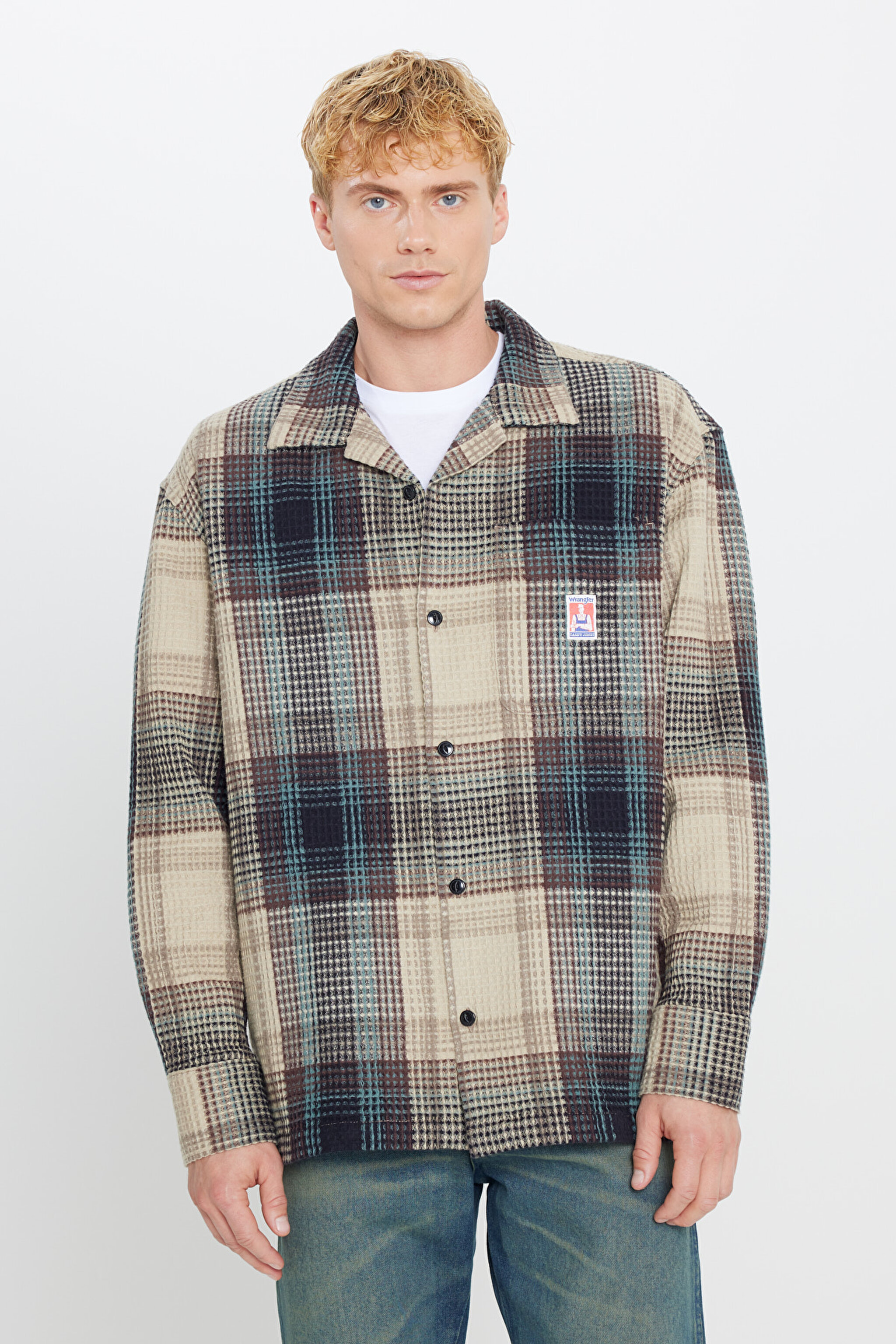 %100 Pamuk Relaxed Fit Rahat Kesim Gömlek Yaka Cepli Ceket