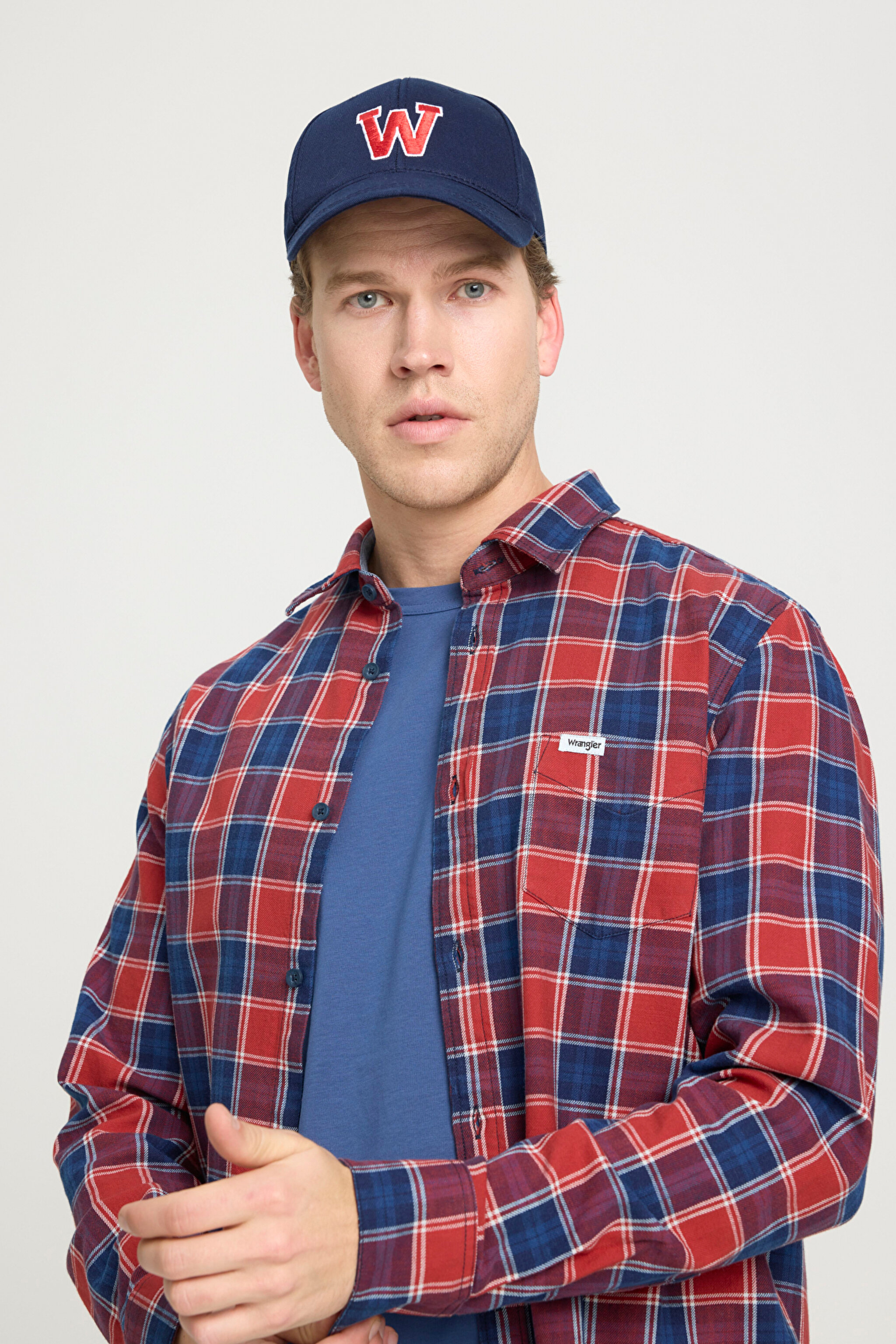 Regular Fit Normal Kesim %100 Pamuk Kırmızı Gömlek - Red Indigo-W5A9R50 (görsel 2)