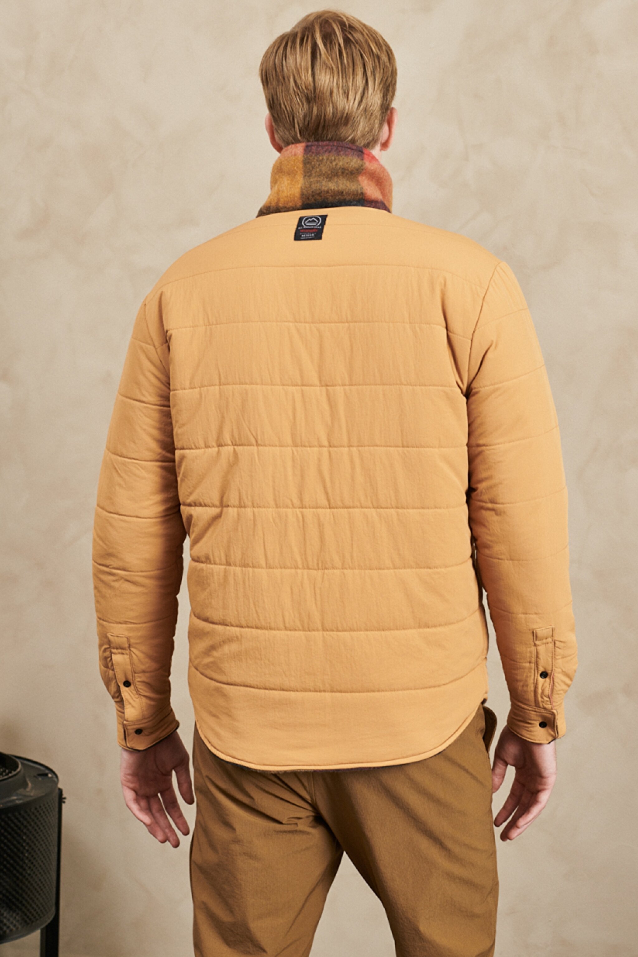 All Terrain Gear Normal Kesim Tam Fermuarlı Kareli Shacket Ceket - Aura Orange-W5C6ER17F (görsel 8)