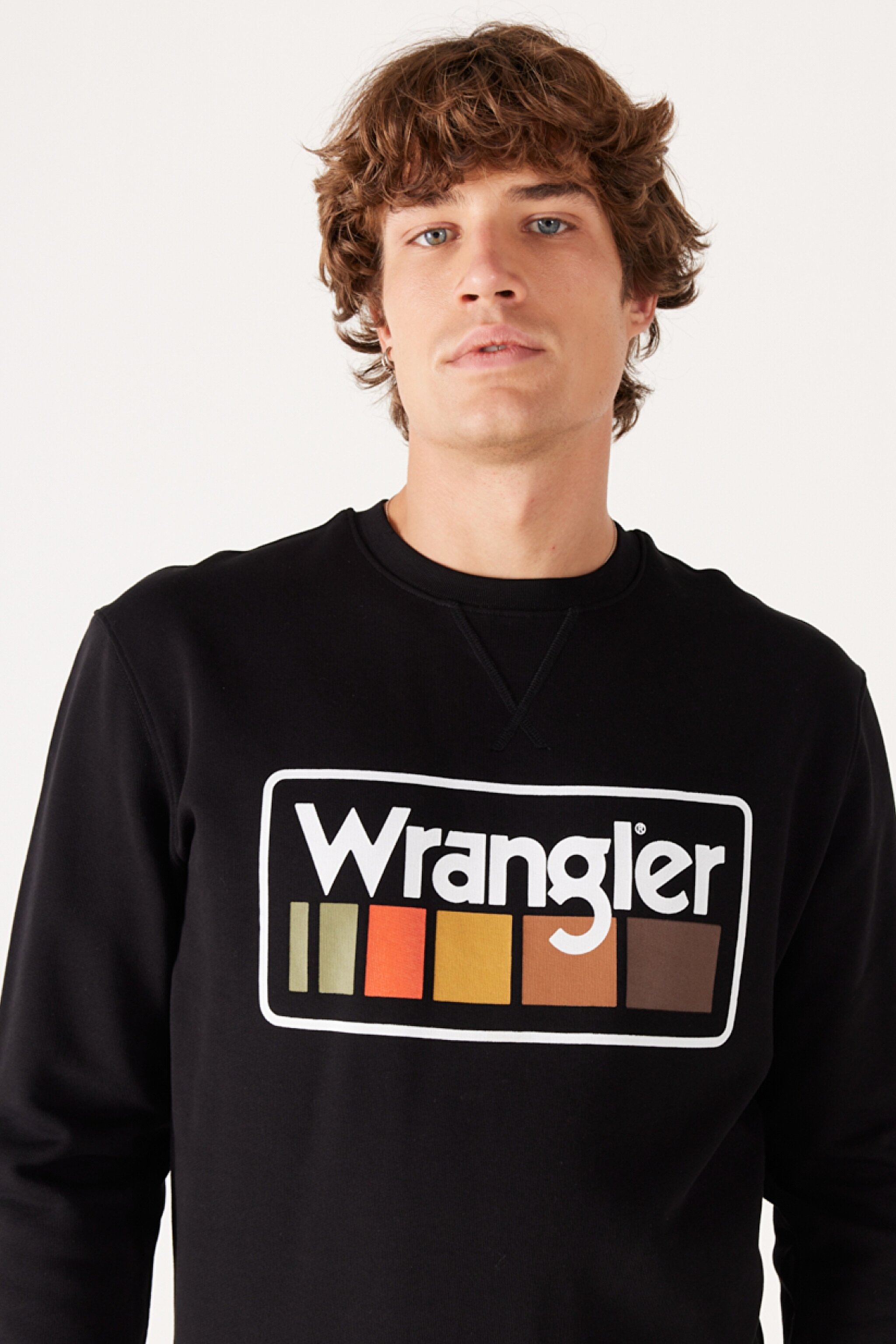 Regular Fit Normal Kesim %100 Pamuk İçi Polarlı Siyah Sweatshirt - Black-W646H1001 (görsel 3)