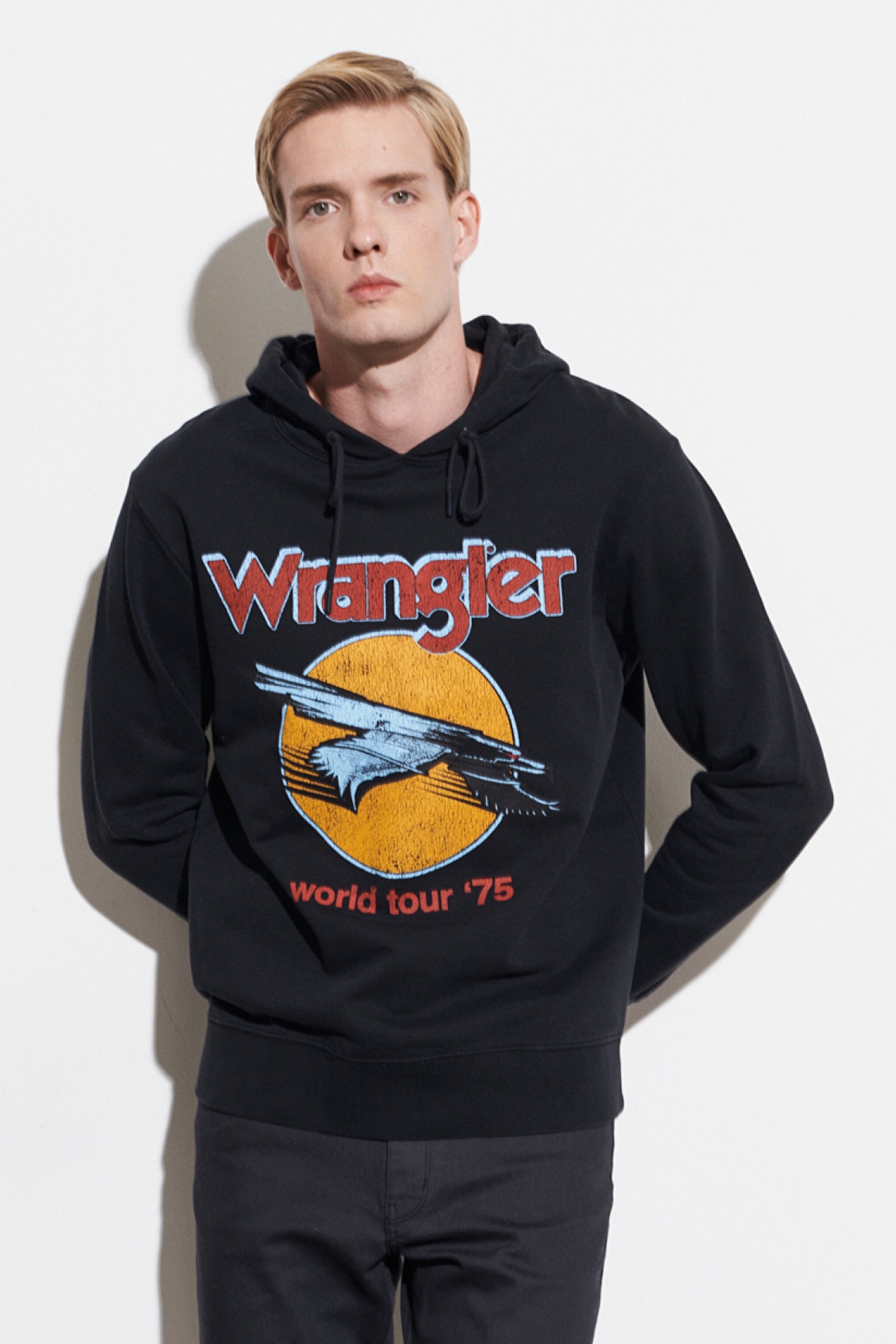 Regular Fit Normal Kesim %100 Pamuk Kapüşonlu Sweatshirt - Faded Black-W669ILXV6