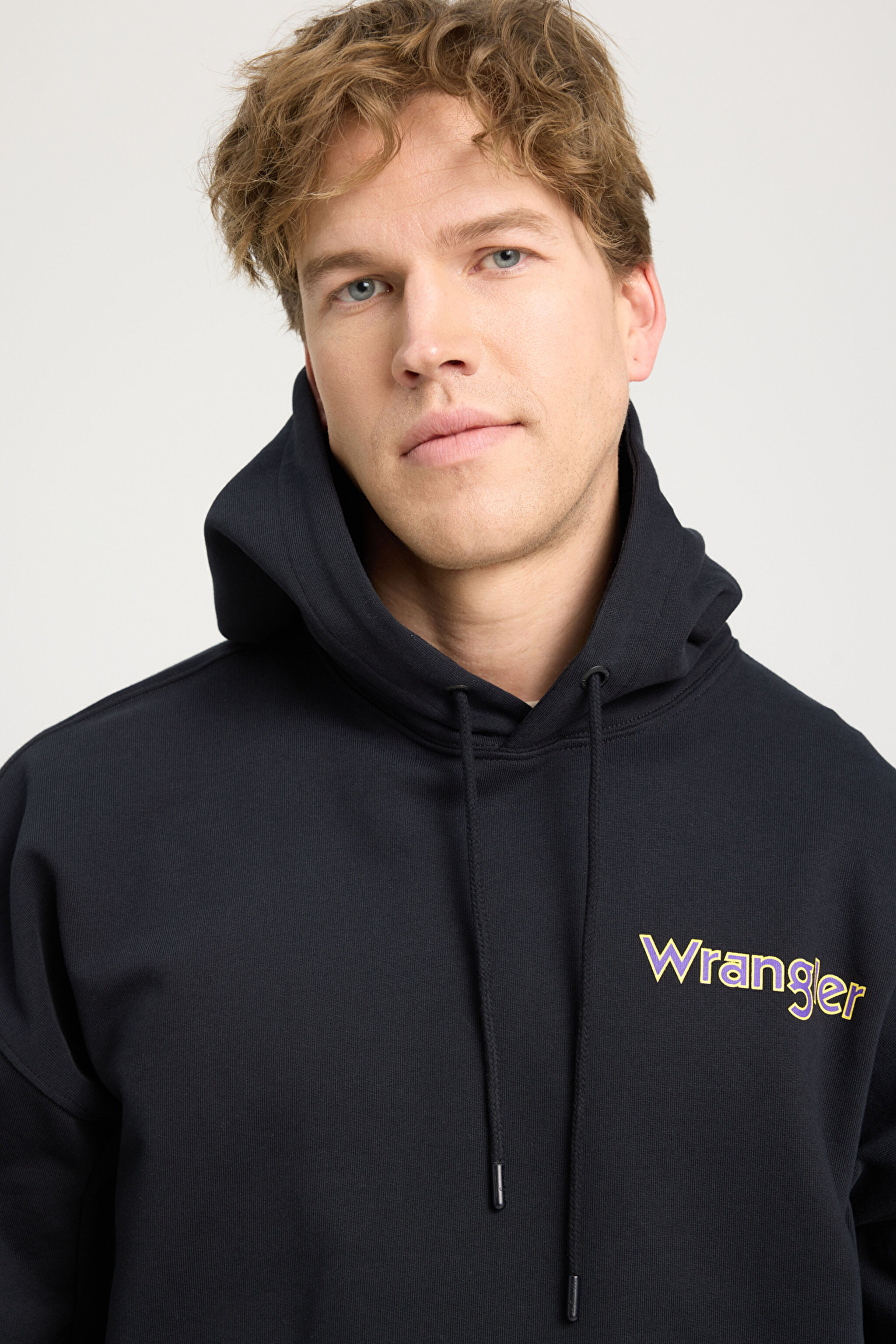 Regular Fit Normal Kesim %100 Pamuk Kapüşonlu Yaka Siyah Sweatshirt - Black-W674I4100 (görsel 4)