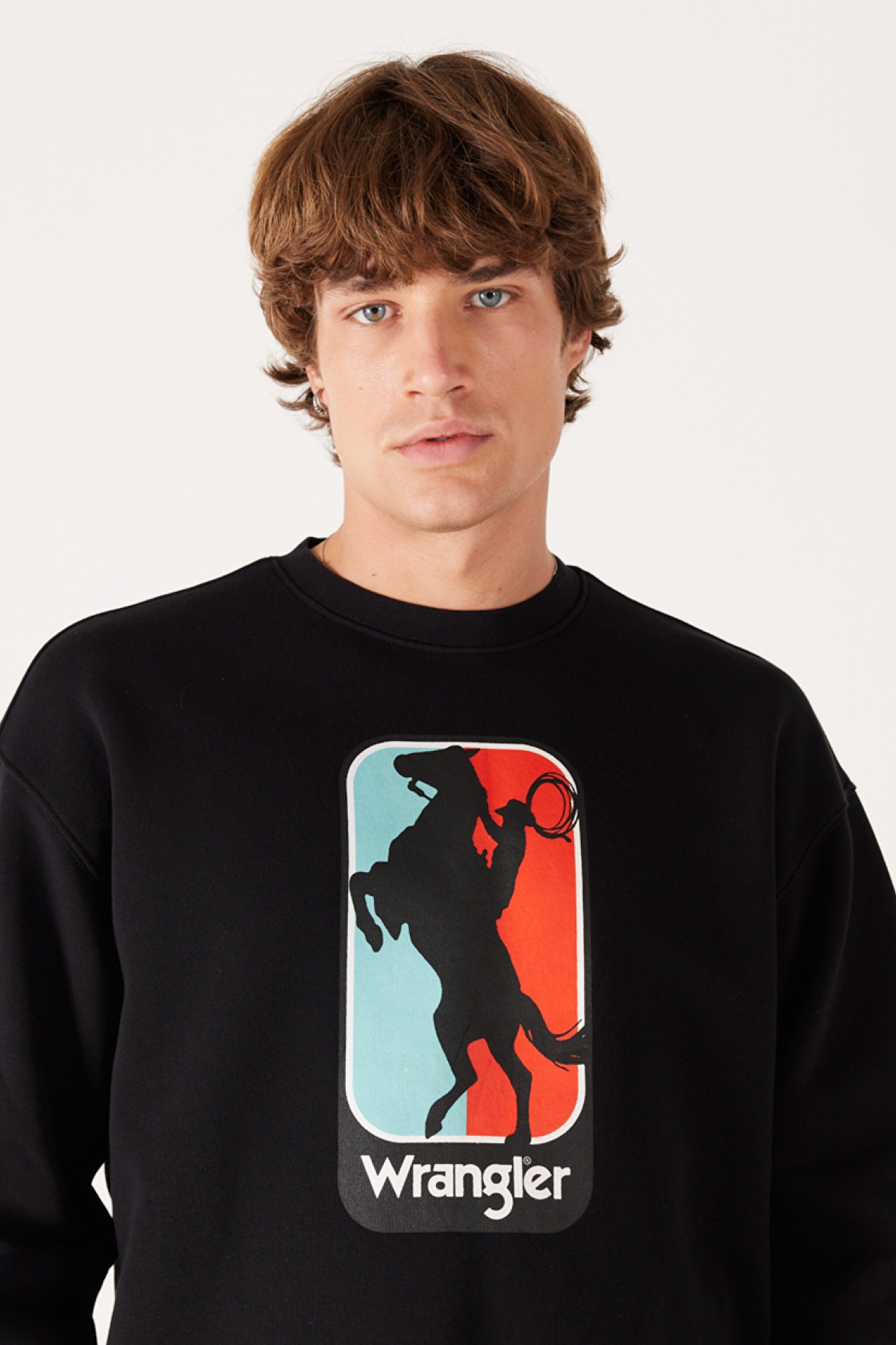 Regular Fit Normal Kesim %100 Pamuk Bisiklet Yaka İçi Polarlı Siyah Sweatshirt - Faded Black-W6L7IYXV6 (görsel 3)