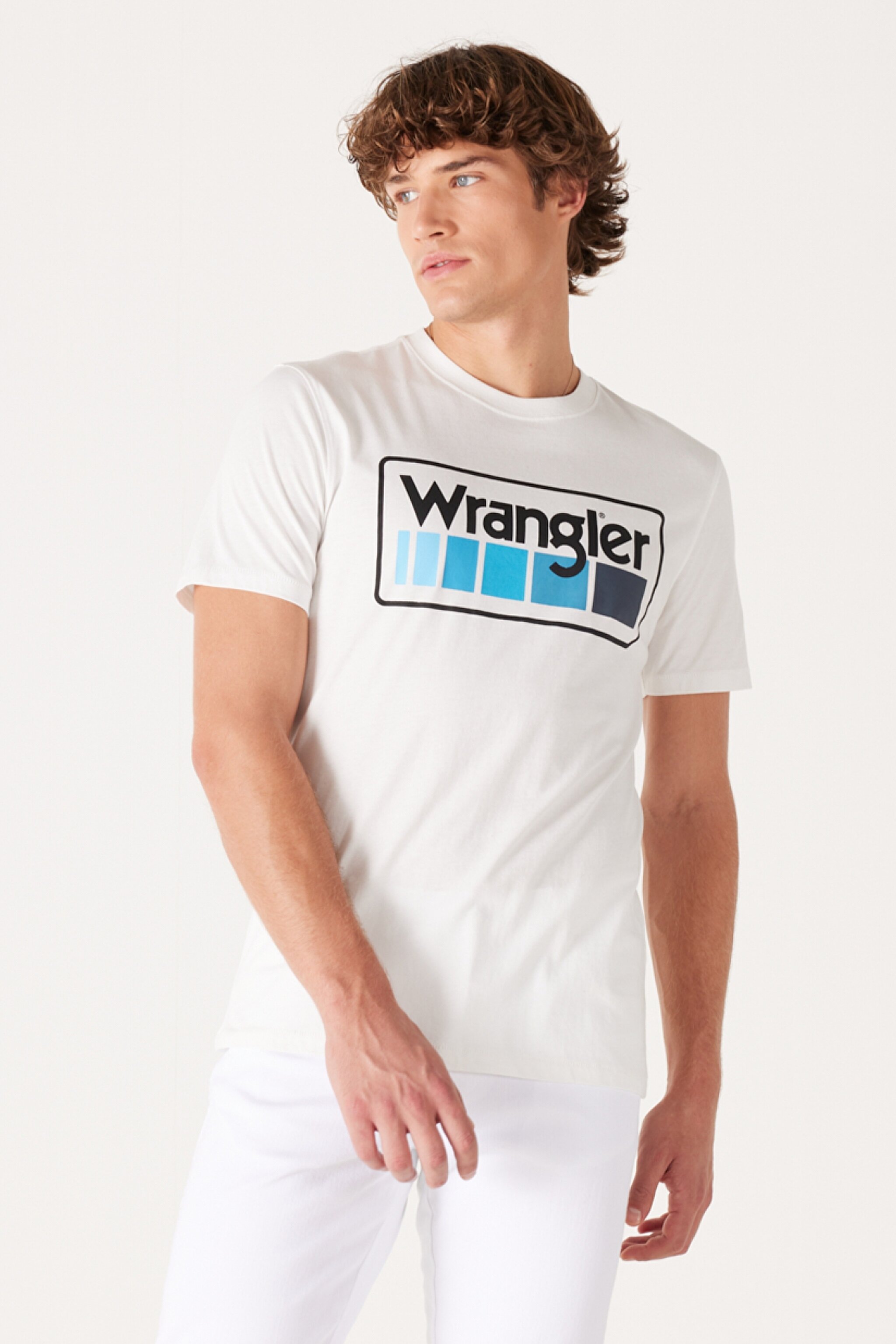 Regular Fit Normal Kesim %100 Pamuk Bisiklet Yaka Kırık Beyaz Tişört - Worn White-W750D3W02 (görsel 2)