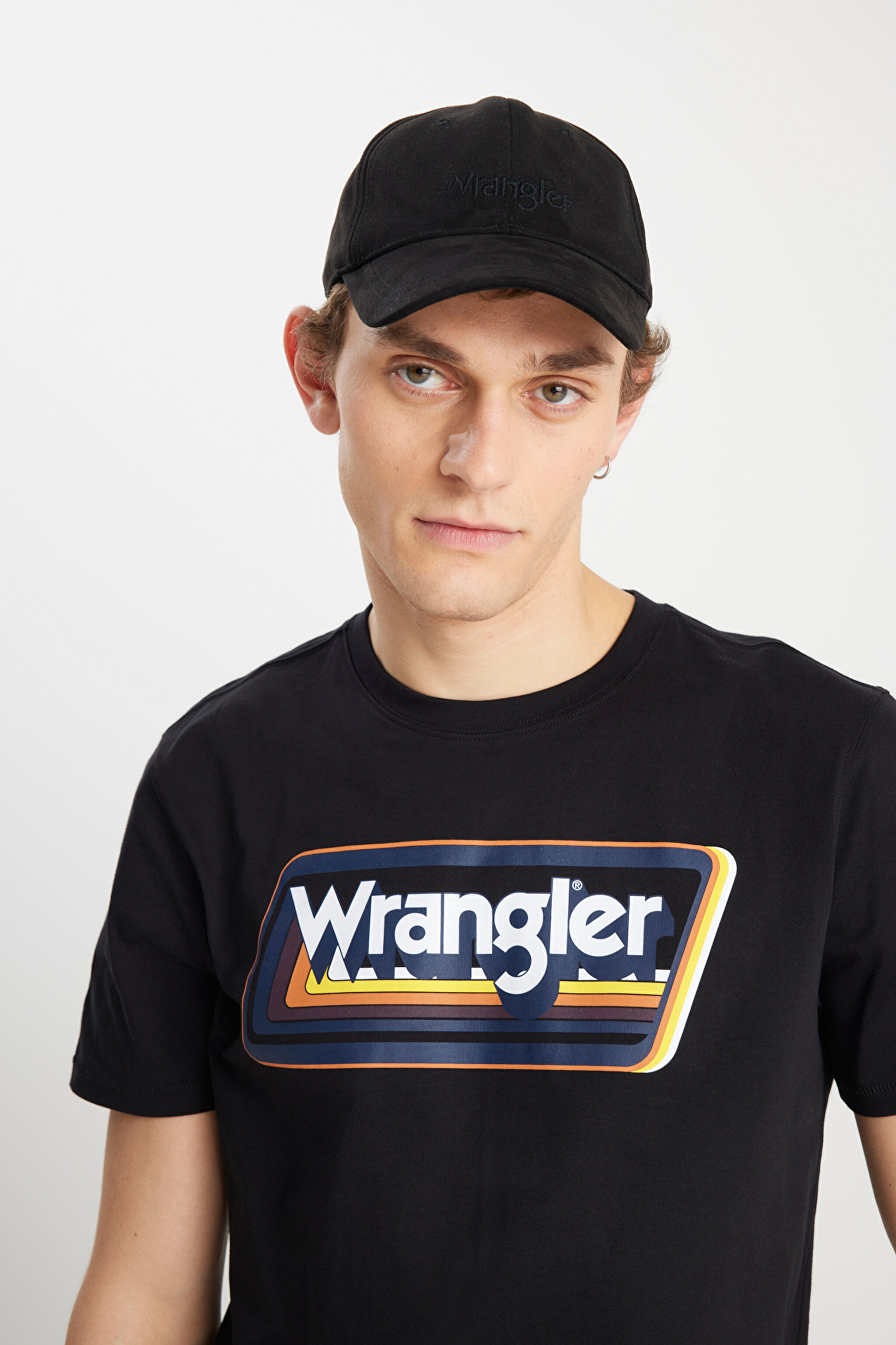 Regular Fit Normal Kesim Bisiklet Yaka %100 Pamuk Siyah Tişört - Black-W753EE001 (görsel 4)