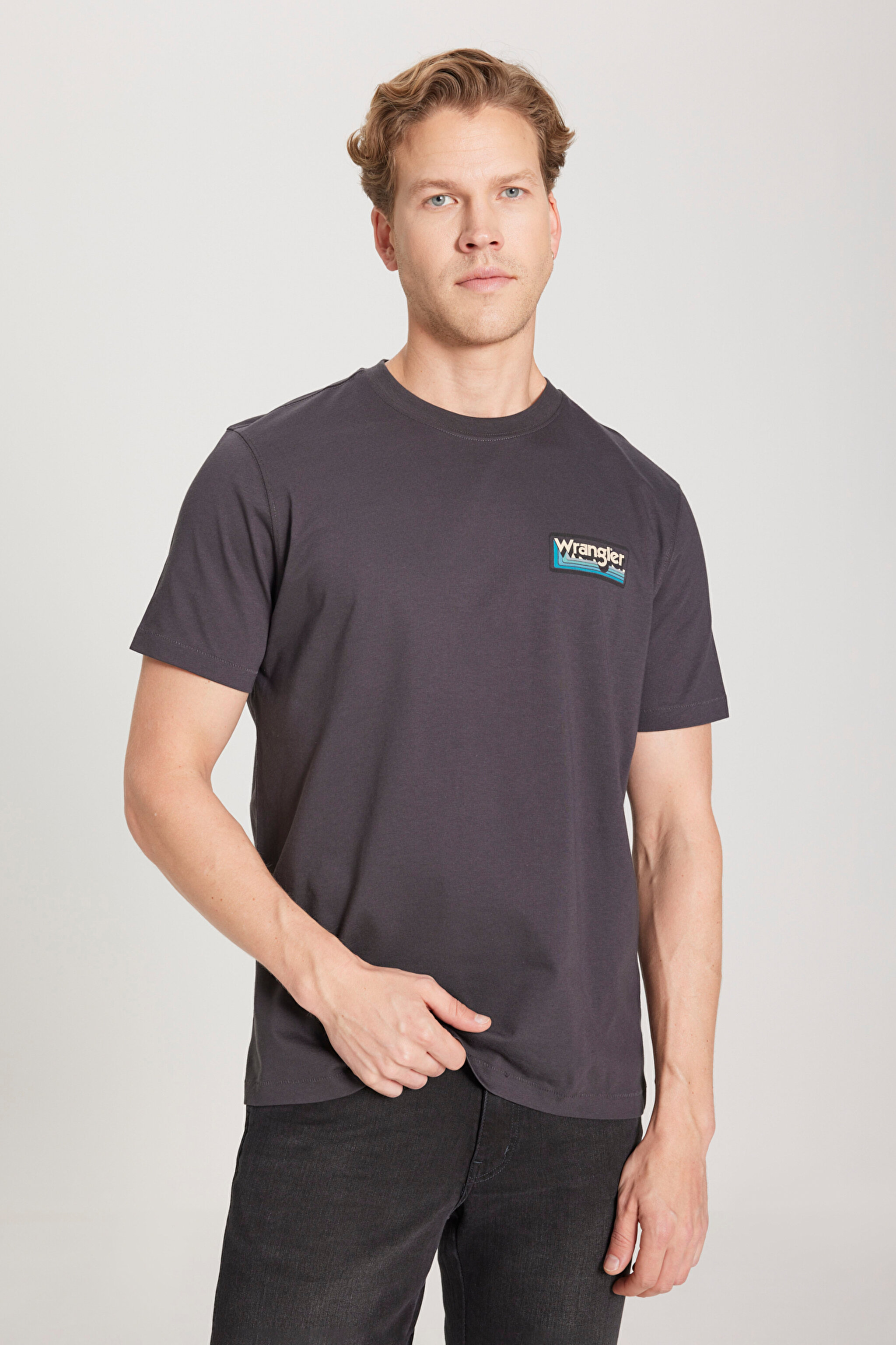 Regular Fit Normal Kesim Bisiklet Yaka %100 Pamuk Siyah Tişört