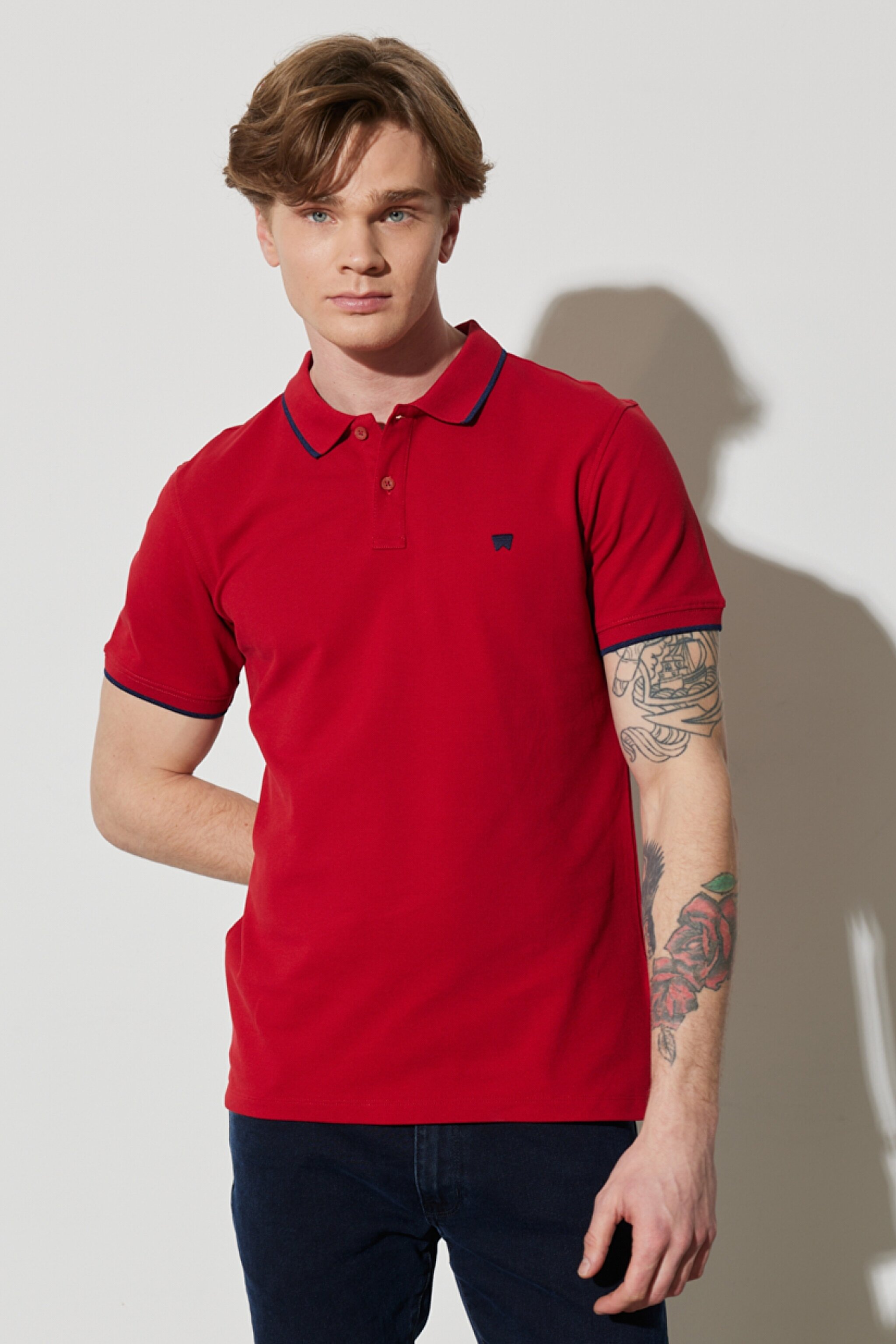 Regular Fit Normal Kesim Bisiklet Yaka %100 Pamuk Kırmızı Tişört