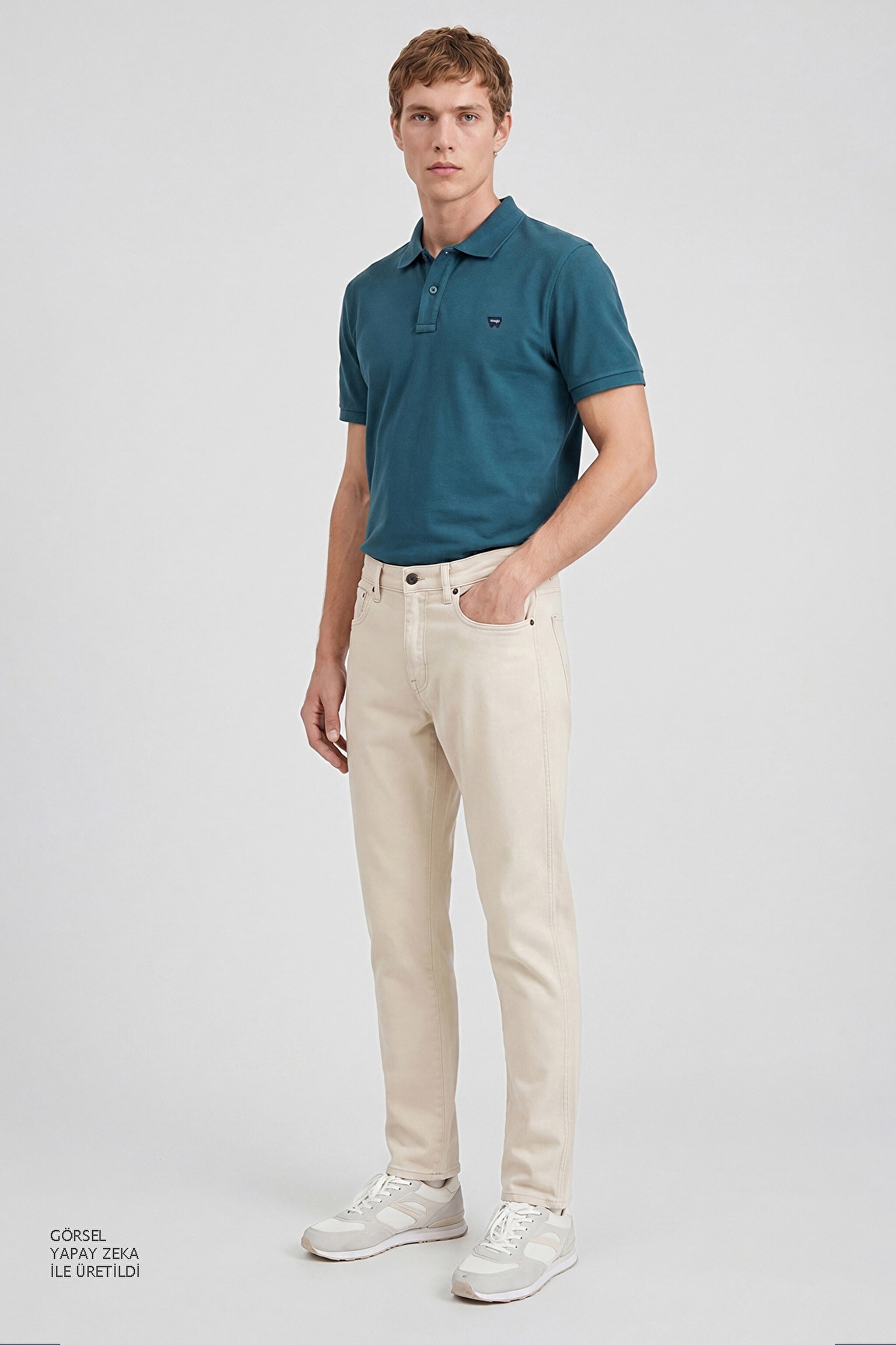 Regular Fit Normal Kesim Polo Yaka %100 Pamuk Bordo Tişört - Petrol-W7D5K4XX2T406 (görsel 3)