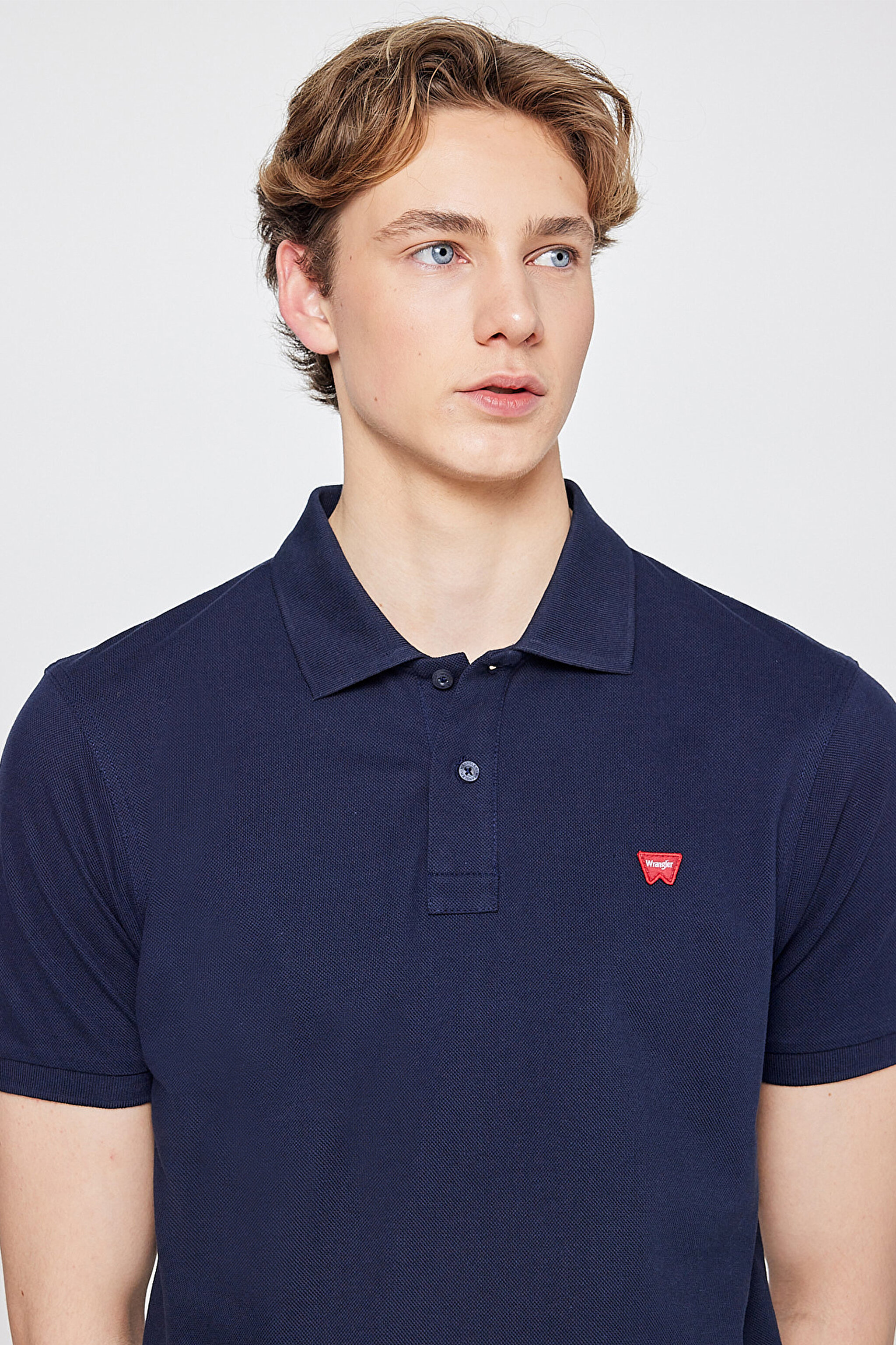 Regular Fit Normal Kesim Polo Yaka %100 Pamuk Lacivert Tişört - Navy-W7D5K4XX2T410 (görsel 4)