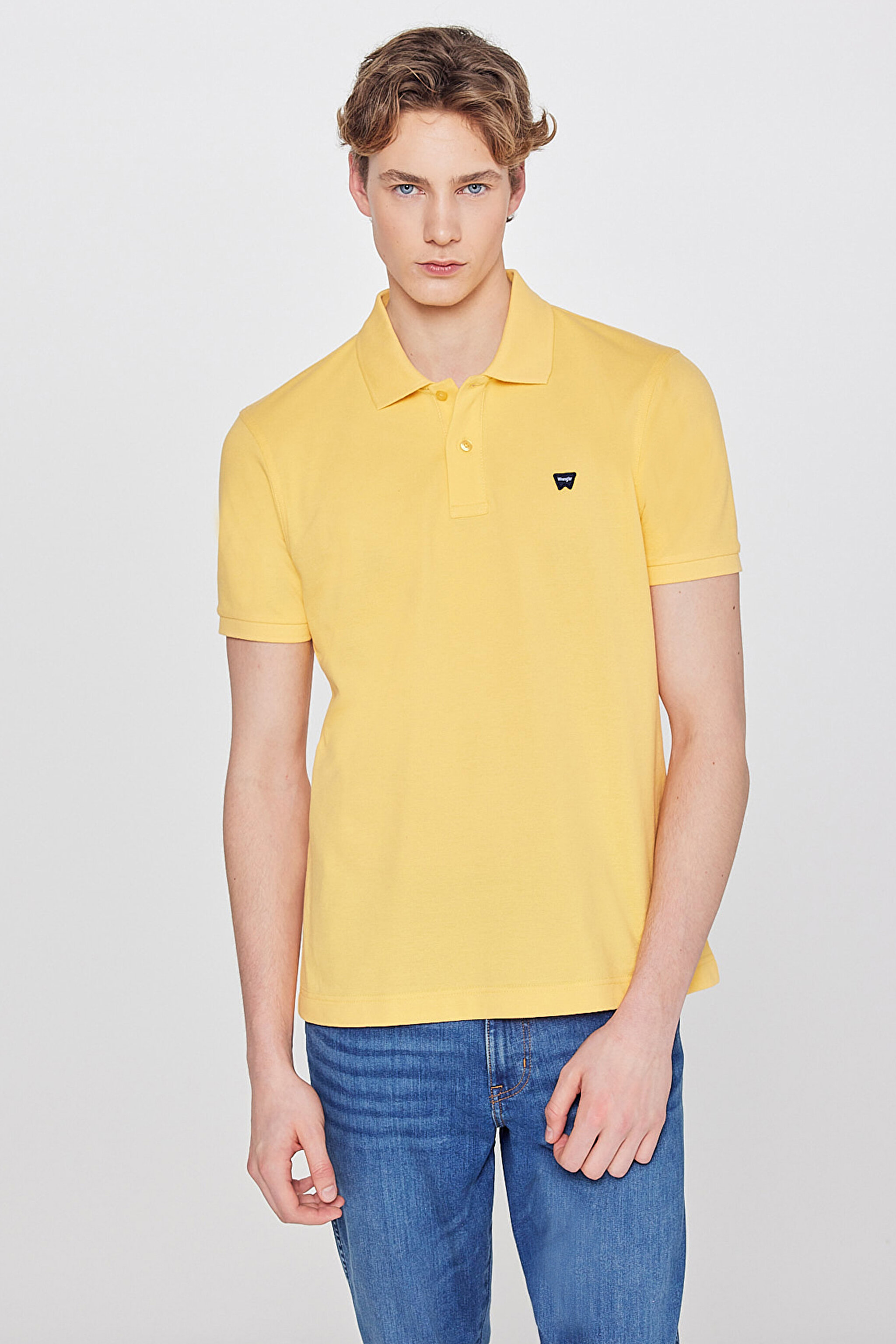 Regular Fit Normal Kesim Polo Yaka %100 Pamuk Sarı Tişört - Sunlight-W7D5K4XX2TXCU (görsel 2)