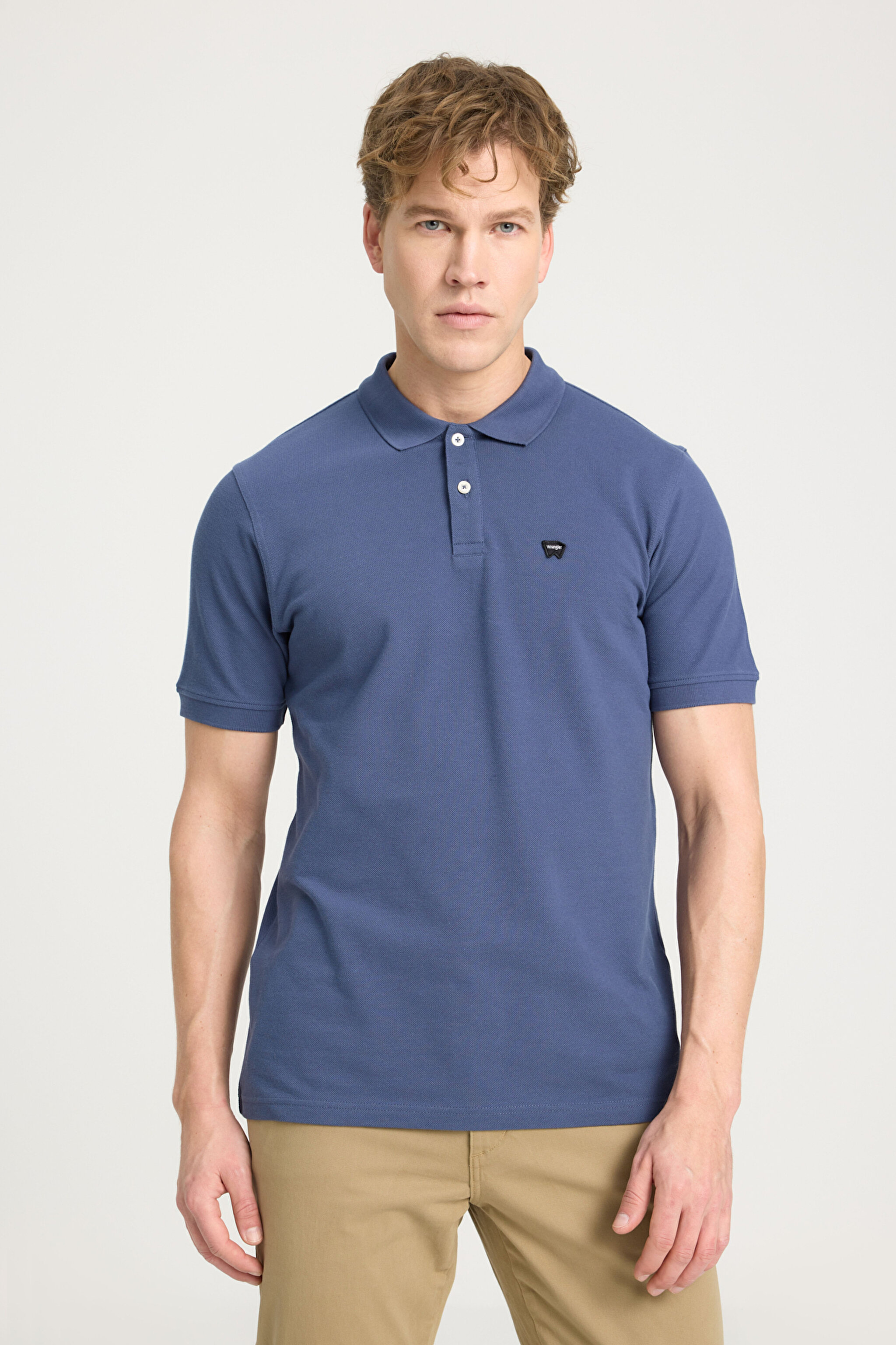 Regular Fit Normal Kesim Polo Yaka %100 Pamuk Lacivert Tişört