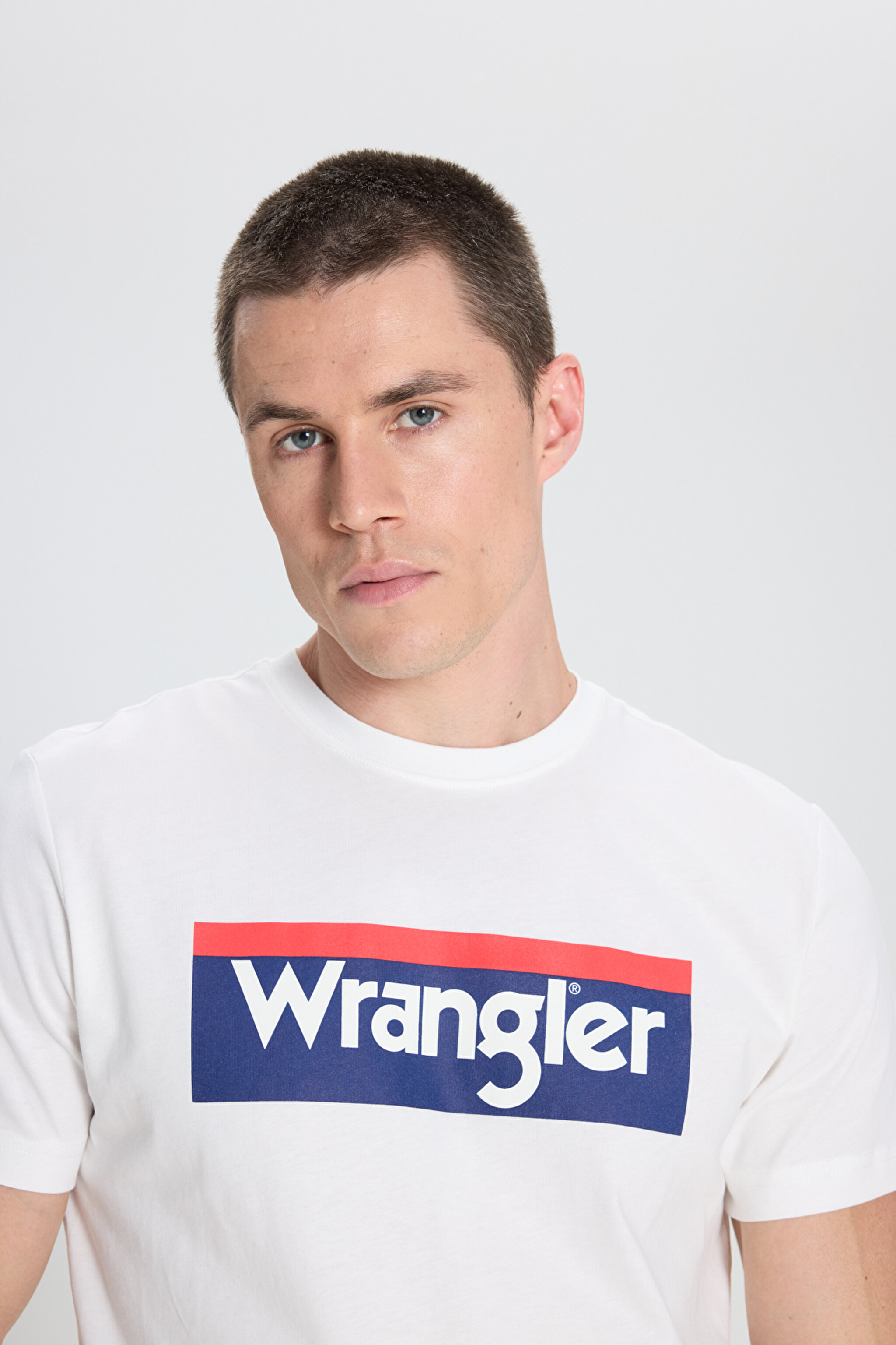 Regular Fit Normal Kesim %100 Pamuk Bisiklet Yaka Tişört - Off White-W7H4D3737 (görsel 4)