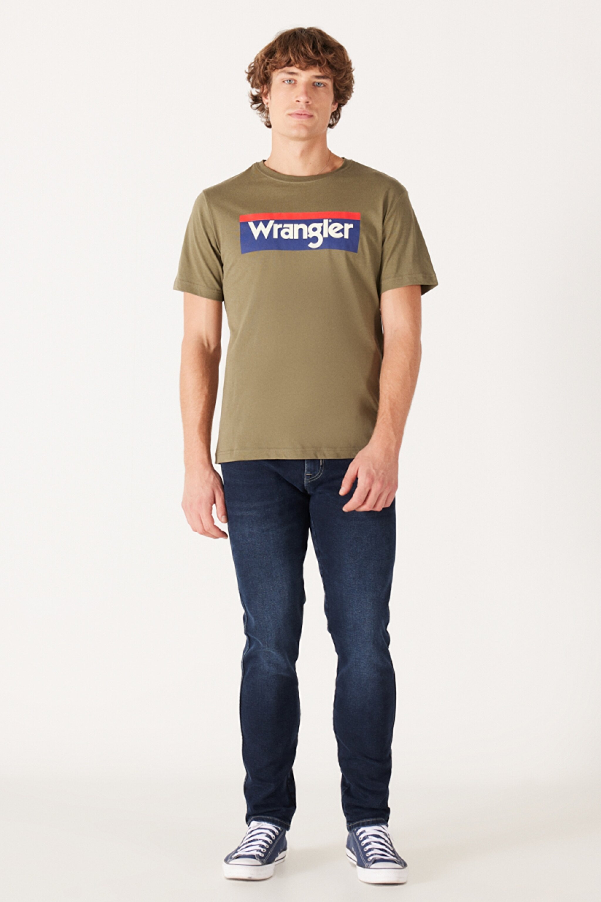 Regular Fit Normal Kesim %100 Pamuk Bisiklet Yaka Tişört - Dusty Olive-W7H4D3X45 (görsel 6)