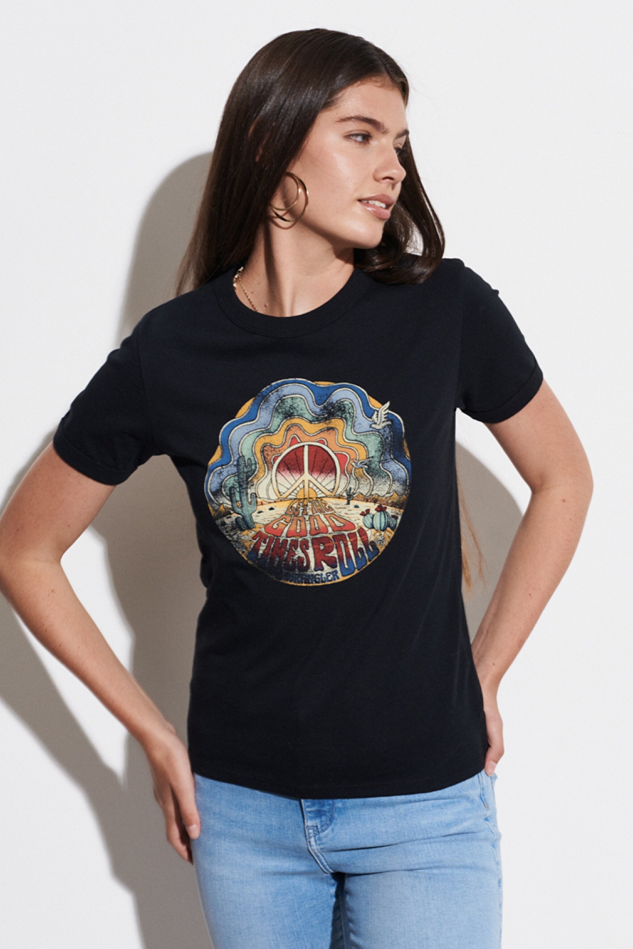 Slim Fit Dar Kesim %100 Pamuk Bisiklet Yaka Siyah Tişört