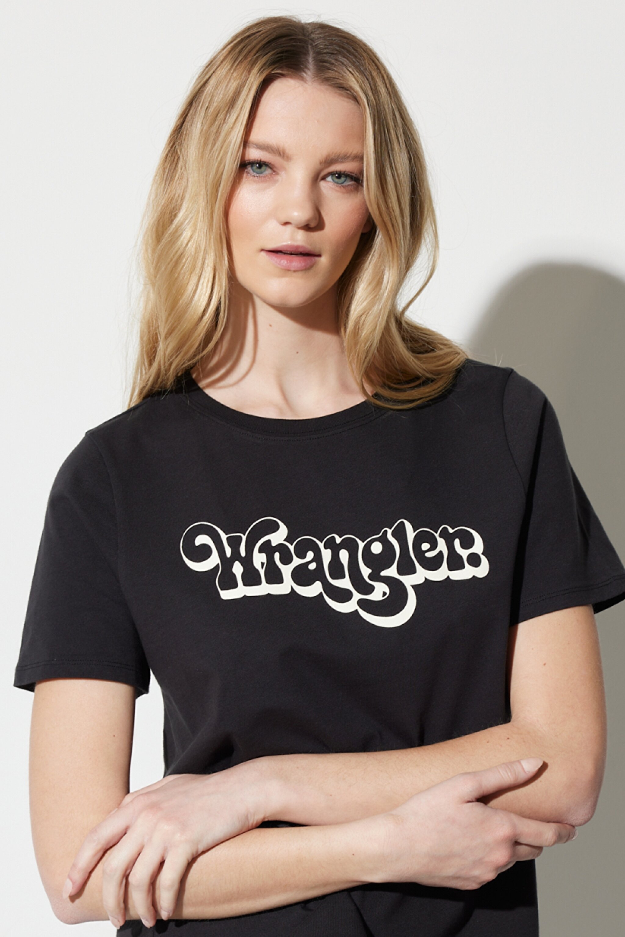 Regular Fit Normal Kesim %100 Pamuk Bisiklet Yaka Tişört - Washed Black-W7N4D3XVD (görsel 5)