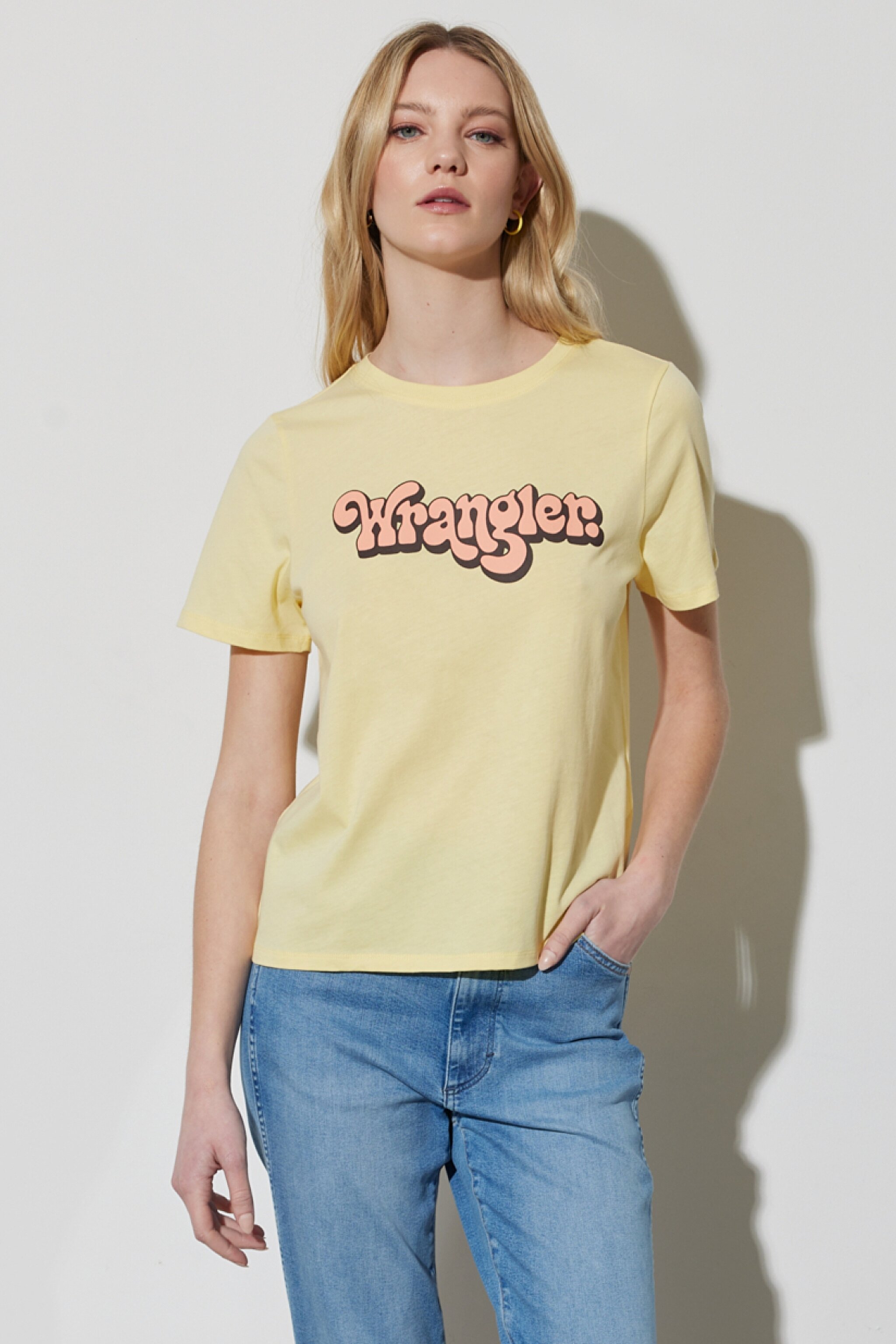 Regular Fit Normal Kesim %100 Pamuk Bisiklet Yaka Tişört - Pale Banana-W7N4D3Y37 (görsel 3)