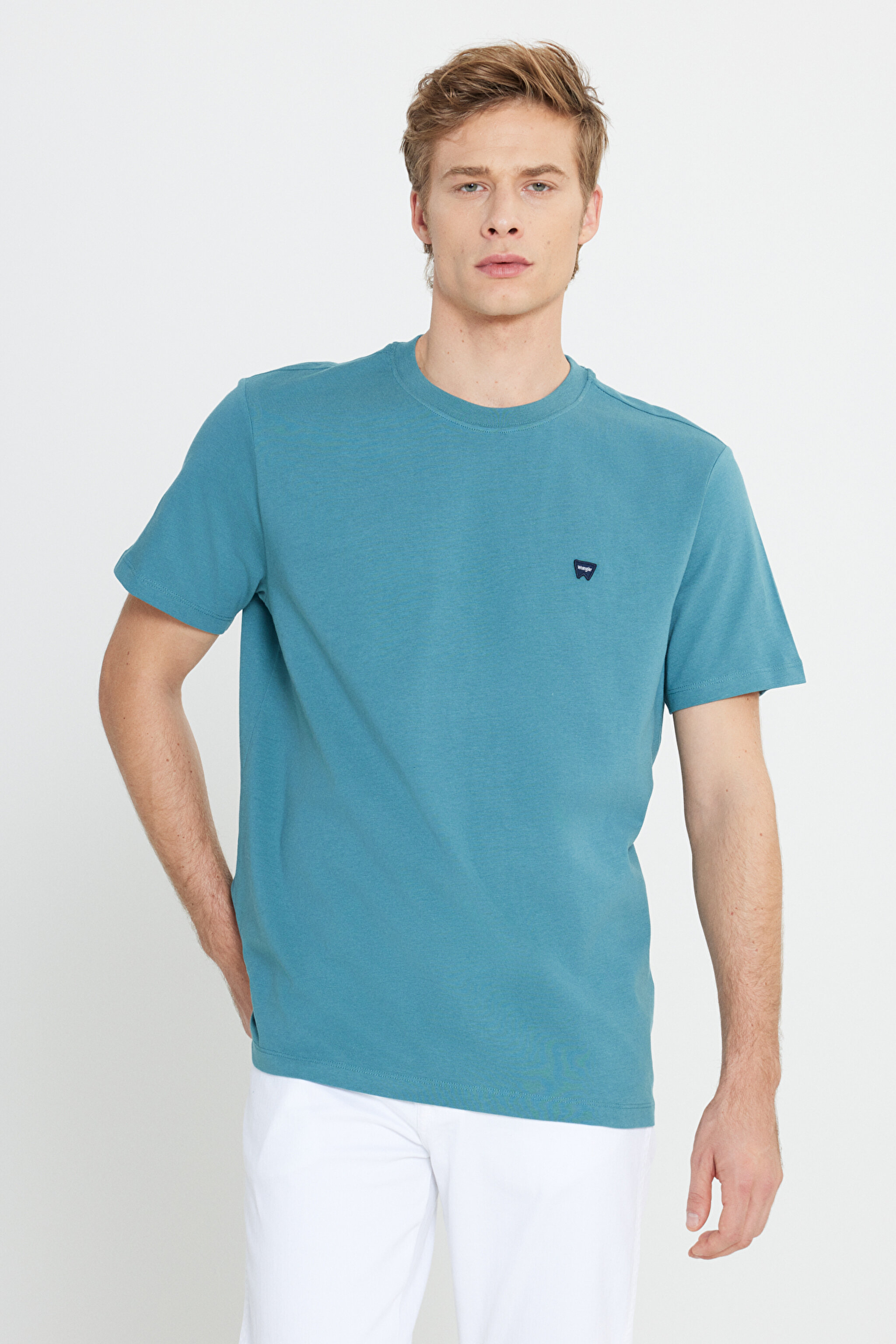 Regular Fit Normal Kesim Bisiklet Yaka %100 Pamuk Lacivert Tişört - Hydro-W7NM203877W25 (görsel 2)