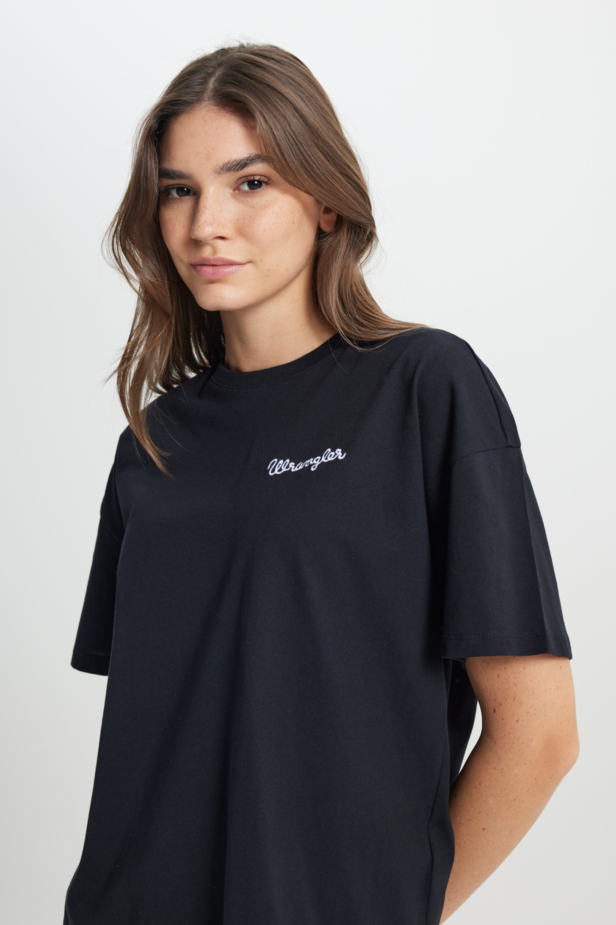 Regular Fit Normal Kesim Bisiklet Yaka %100 Pamuk Siyah Tişört - Black-W7R4EE001 (görsel 4)