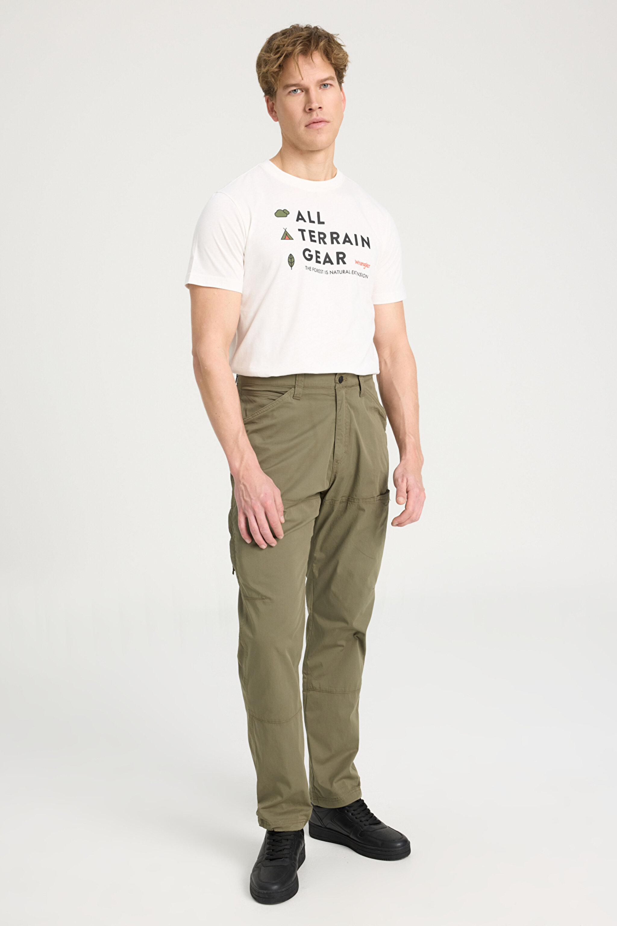 All Terrain Gear By Wrangler Regular Fit Normal Kesim Normal Bel Yeşil Jogger Pantolon - Dusty Olive-WA1YFFX45