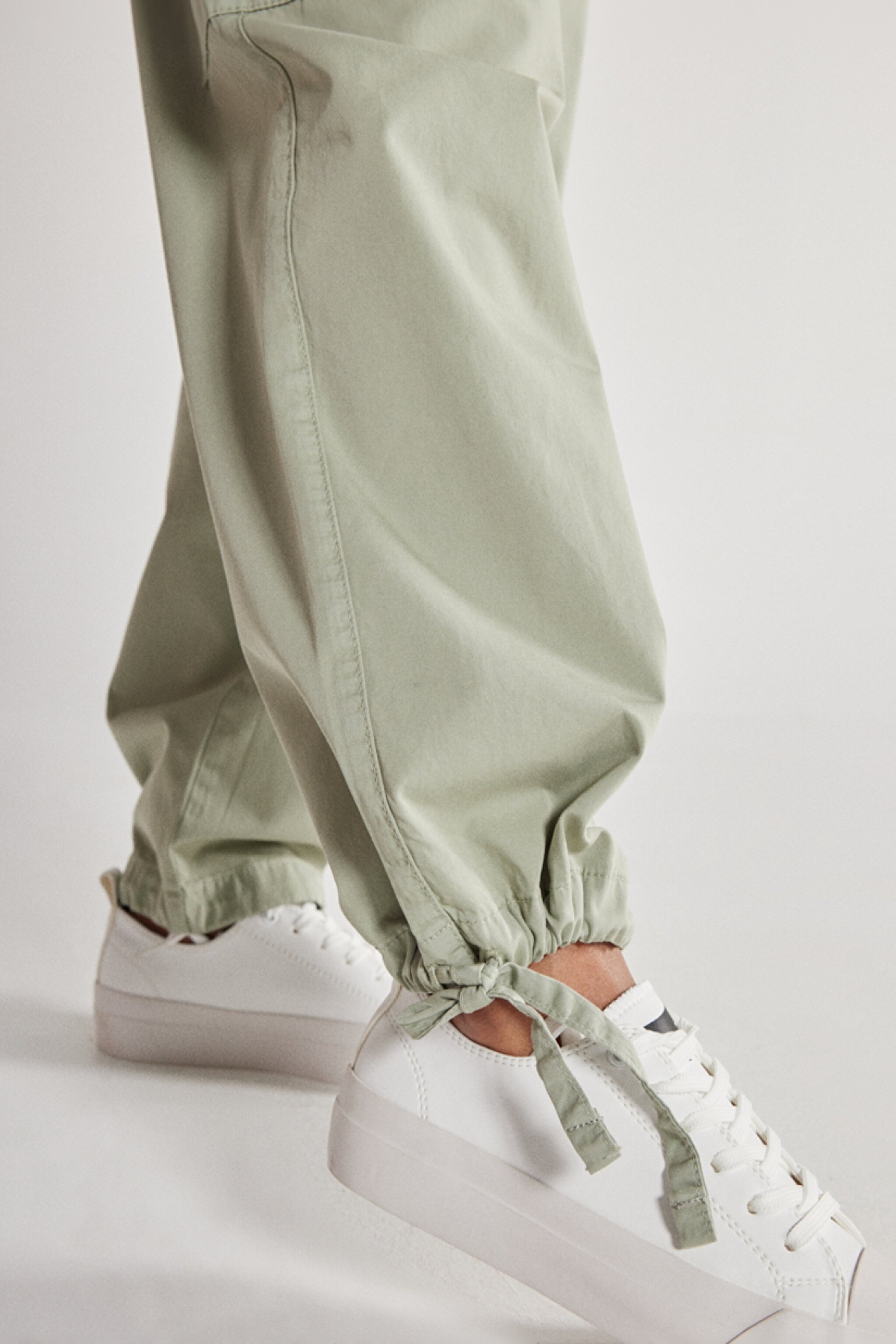 Regular Fit Normal Kesim %100 Pamuk Mint Yeşili Jogger Pantolon - Mint Green-WJOW001303 (görsel 6)