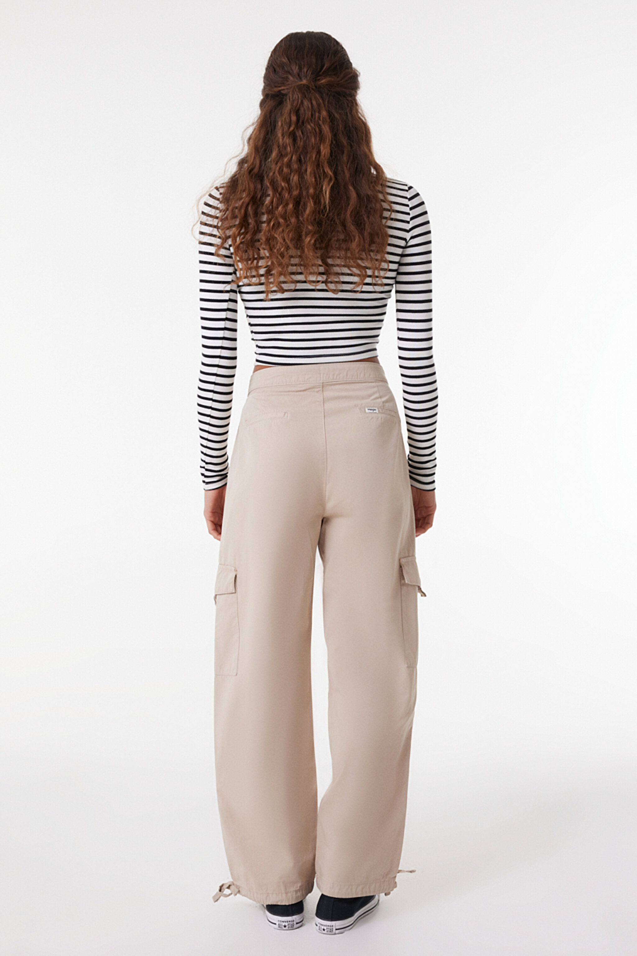 Regular Fit Normal Kesim %100 Pamuk Bej Jogger Pantolon - Beige-WJOW001614 (görsel 4)